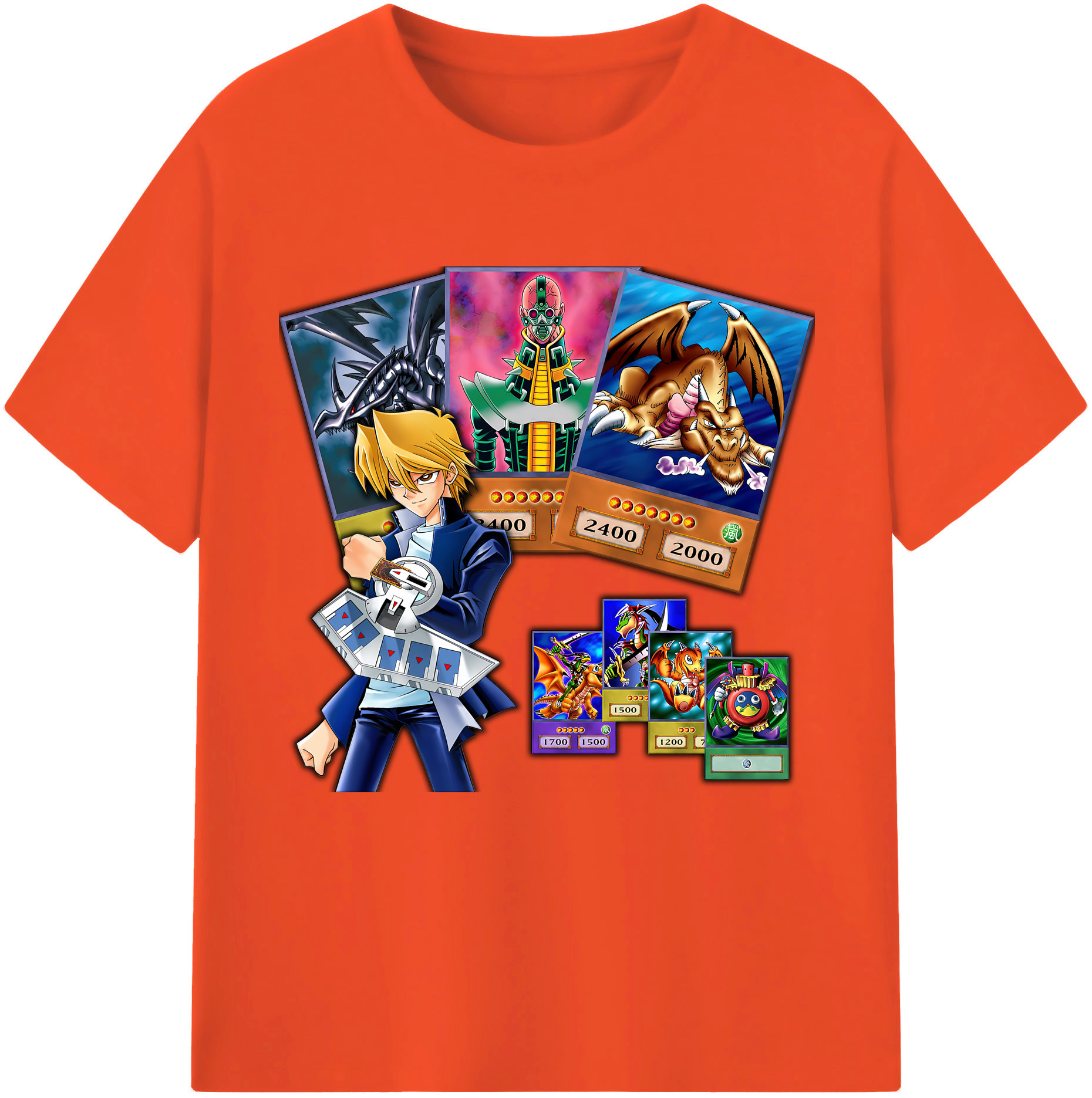 （画像用） 遊☆戯☆王 Yu-Gi-Oh! 綿100％半袖Tシャツ（フロントプリント）