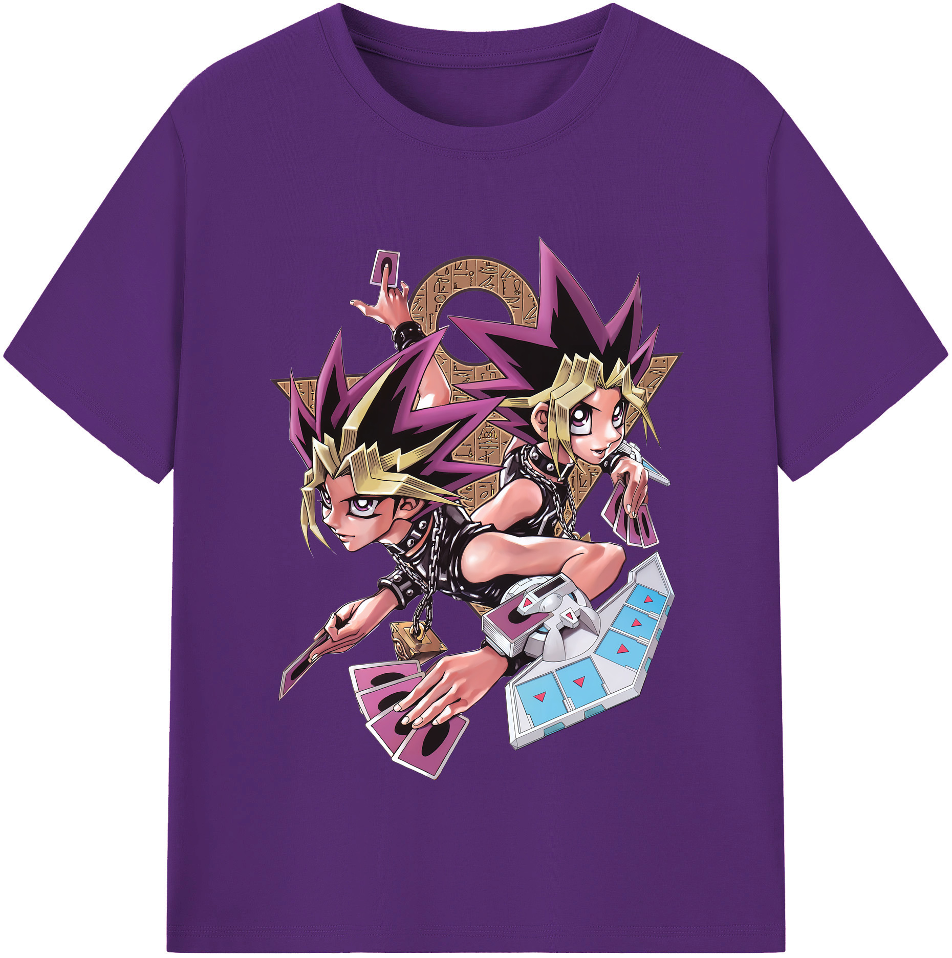 （画像用） 遊☆戯☆王 Yu-Gi-Oh! 綿100％半袖Tシャツ（フロントプリント）