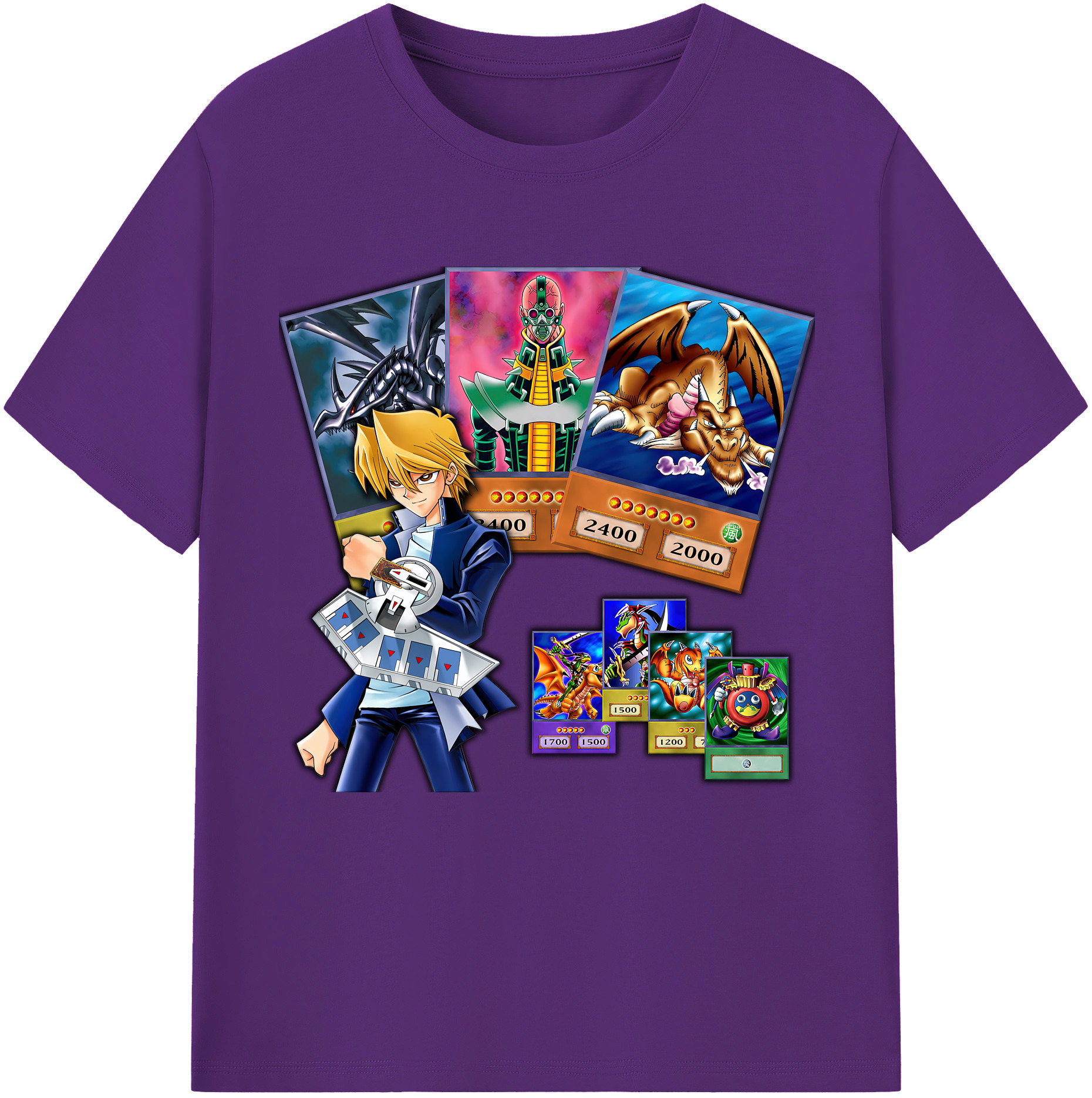 （画像用） 遊☆戯☆王 Yu-Gi-Oh! 綿100％半袖Tシャツ（フロントプリント）