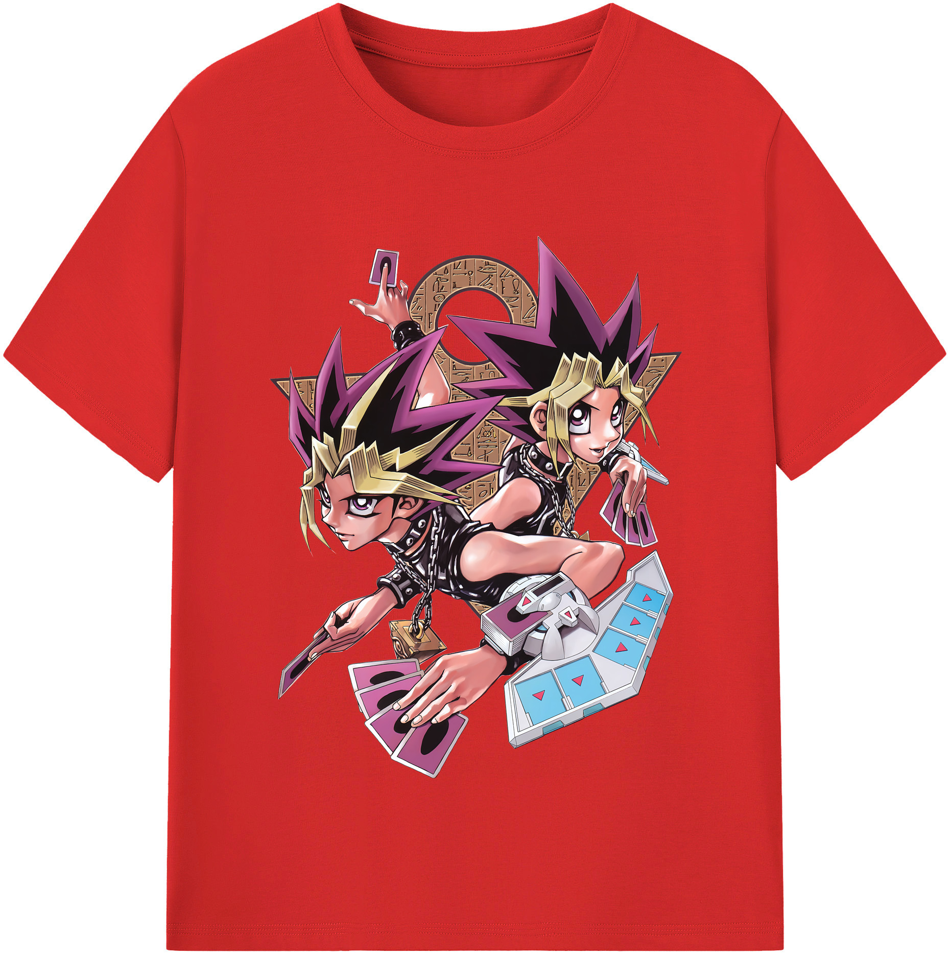 （画像用） 遊☆戯☆王 Yu-Gi-Oh! 綿100％半袖Tシャツ（フロントプリント）