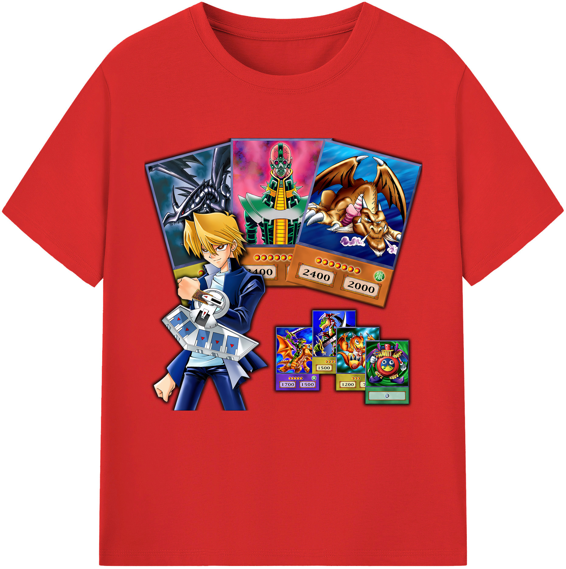 （画像用） 遊☆戯☆王 Yu-Gi-Oh! 綿100％半袖Tシャツ（フロントプリント）