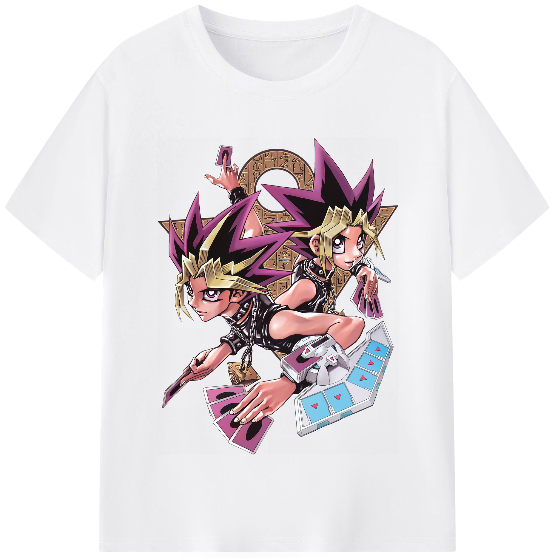 （画像用） 遊☆戯☆王 Yu-Gi-Oh! 綿100％半袖Tシャツ（フロントプリント）