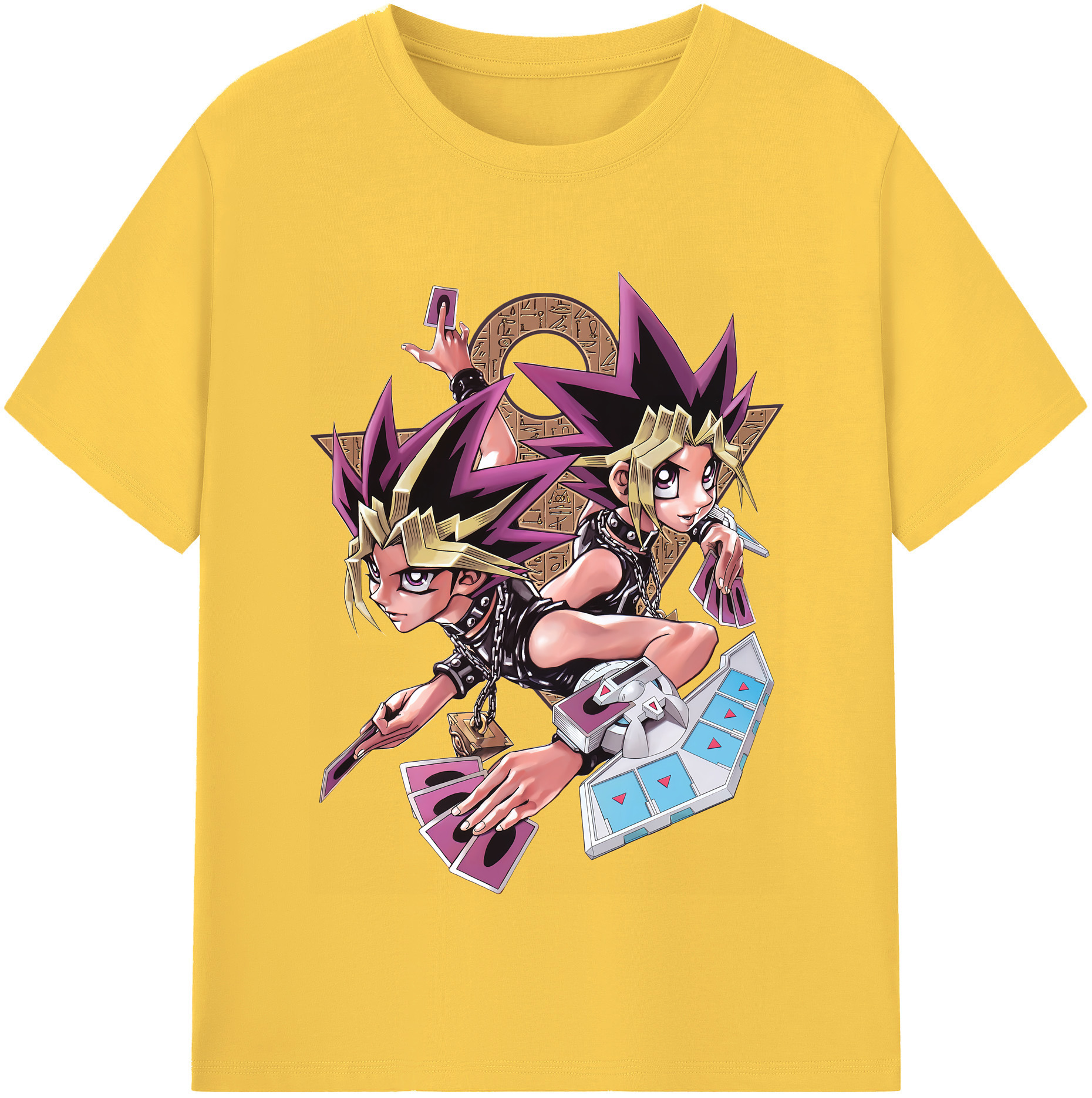 （画像用） 遊☆戯☆王 Yu-Gi-Oh! 綿100％半袖Tシャツ（フロントプリント）