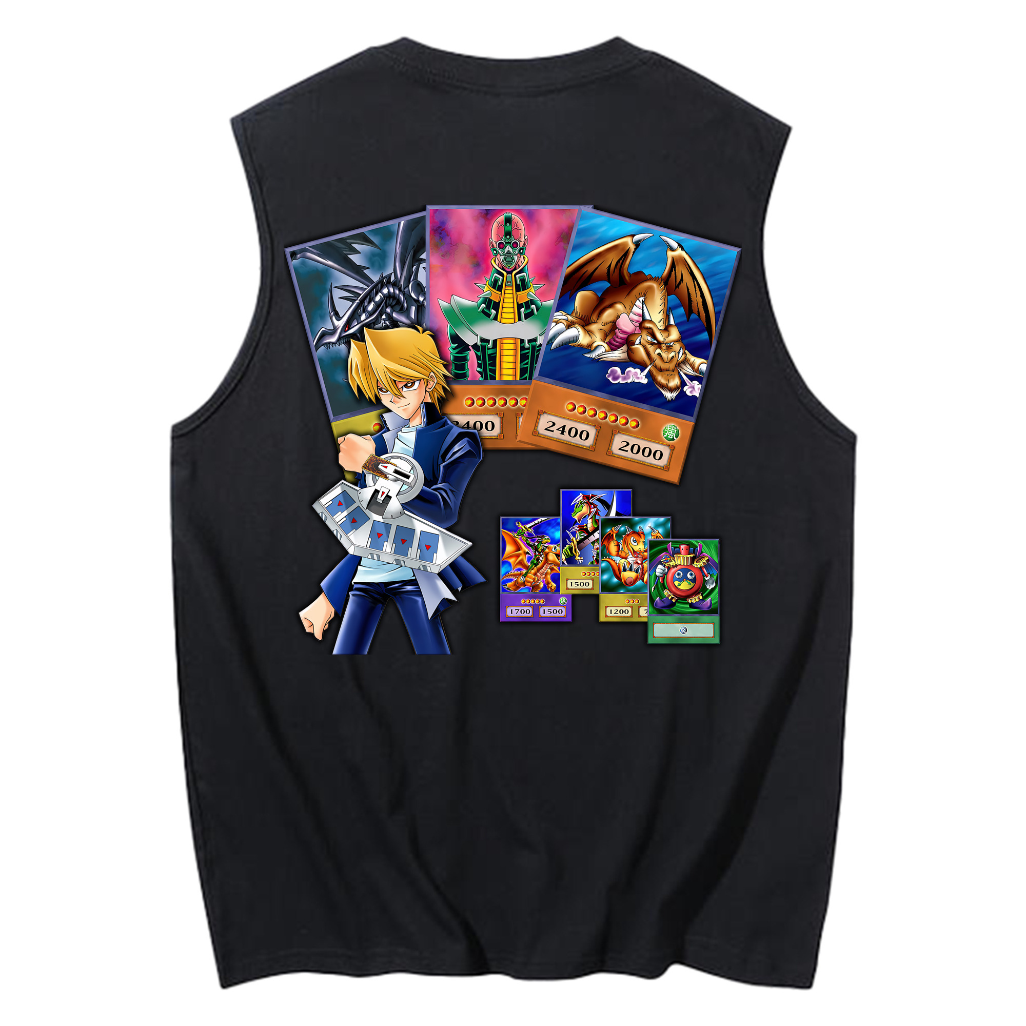（画像用） 遊☆戯☆王 Yu-Gi-Oh! コットン100％タンクトップ（背面プリント）