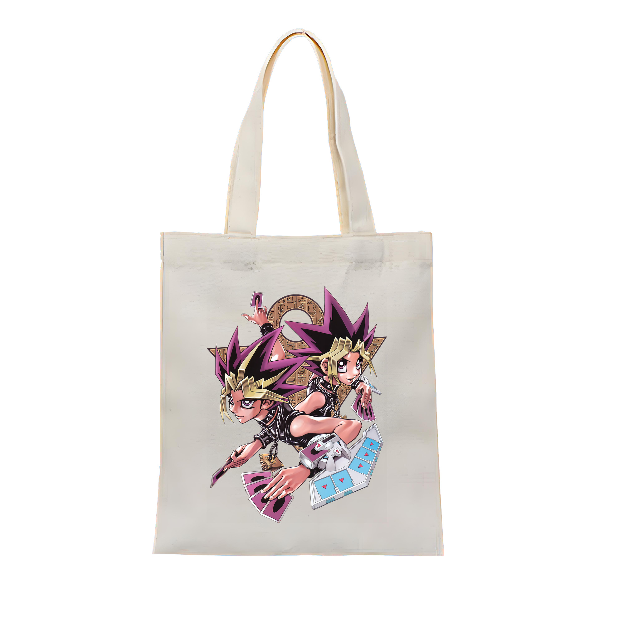 （画像用） 遊☆戯☆王 Yu-Gi-Oh! 縦型キャンバス生地手提げバッグ　トートバッグ
