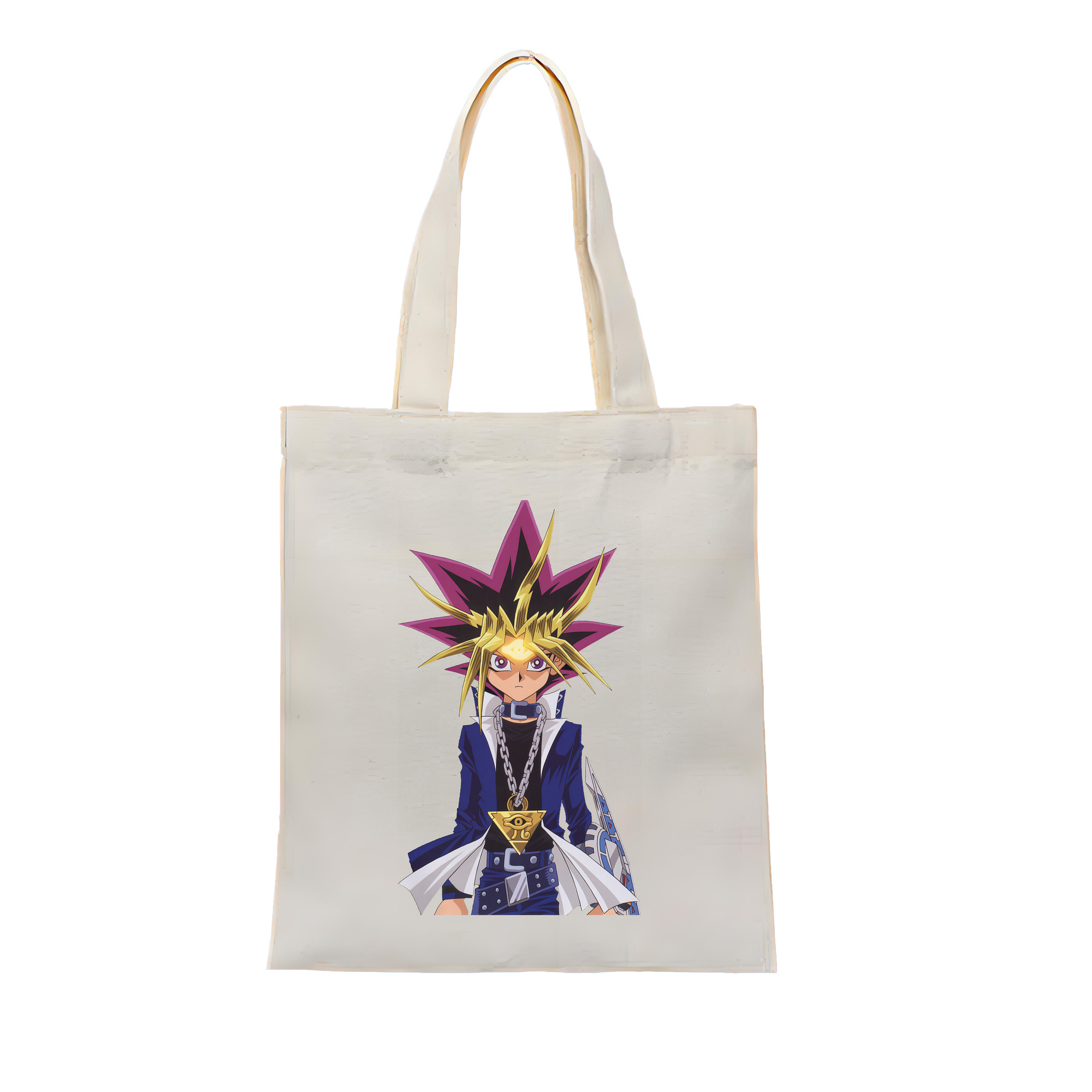 （画像用） 遊☆戯☆王 Yu-Gi-Oh! 縦型キャンバス生地手提げバッグ　トートバッグ