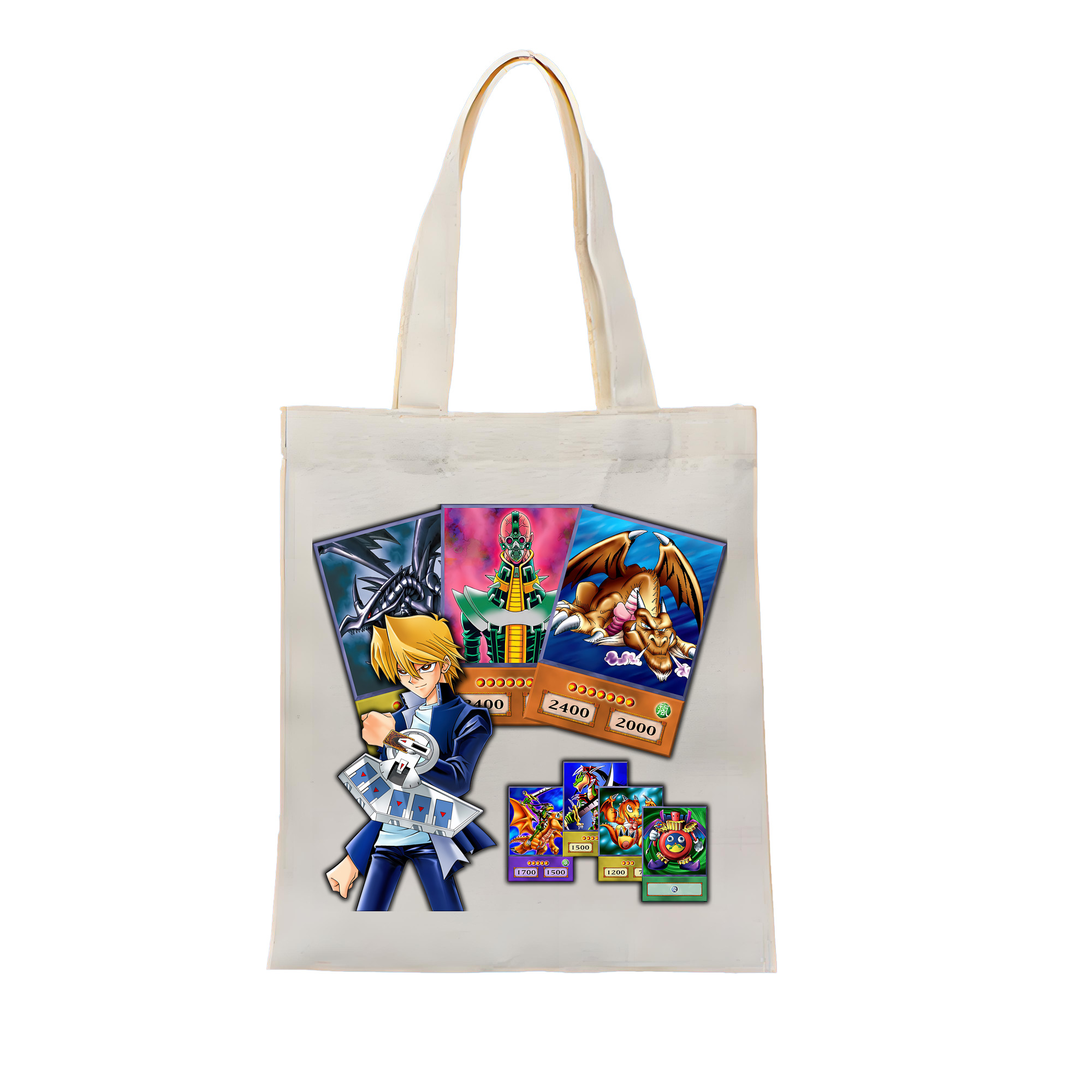 （画像用） 遊☆戯☆王 Yu-Gi-Oh! 縦型キャンバス生地手提げバッグ　トートバッグ