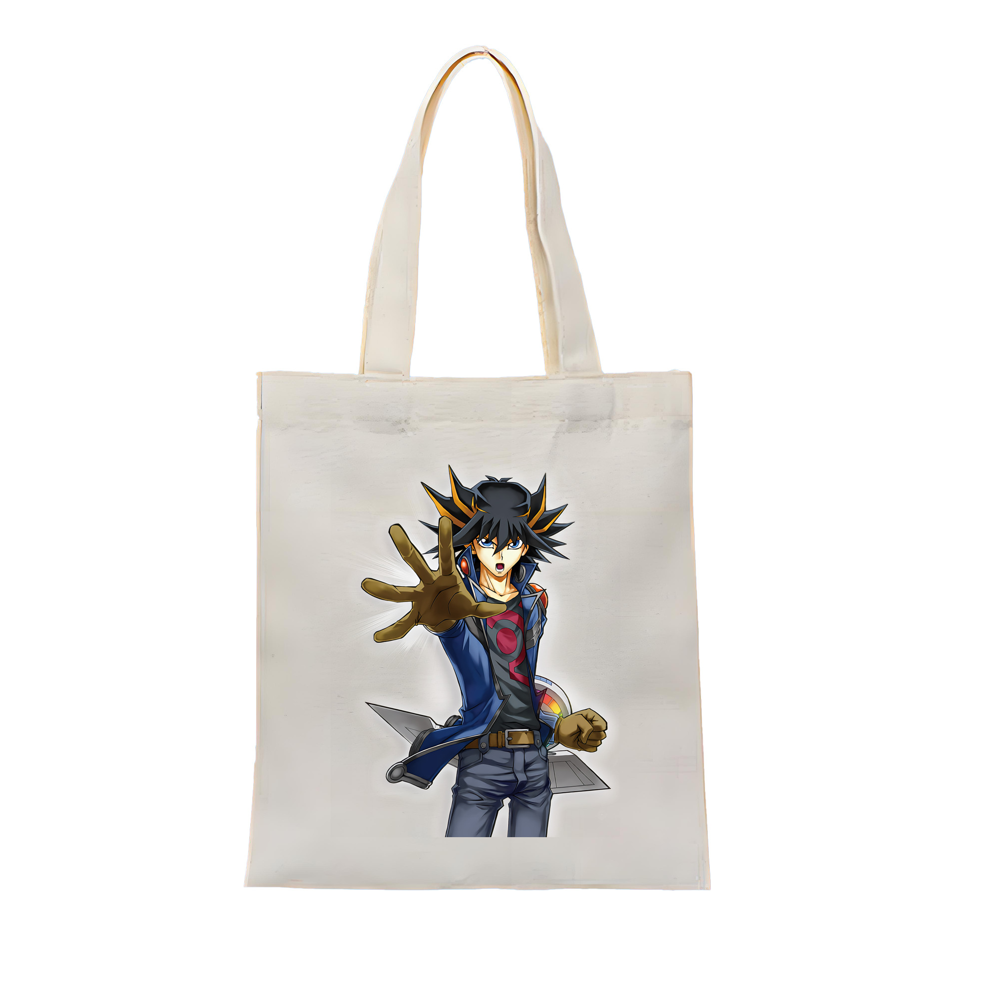 （画像用） 遊☆戯☆王 Yu-Gi-Oh! 縦型キャンバス生地手提げバッグ　トートバッグ