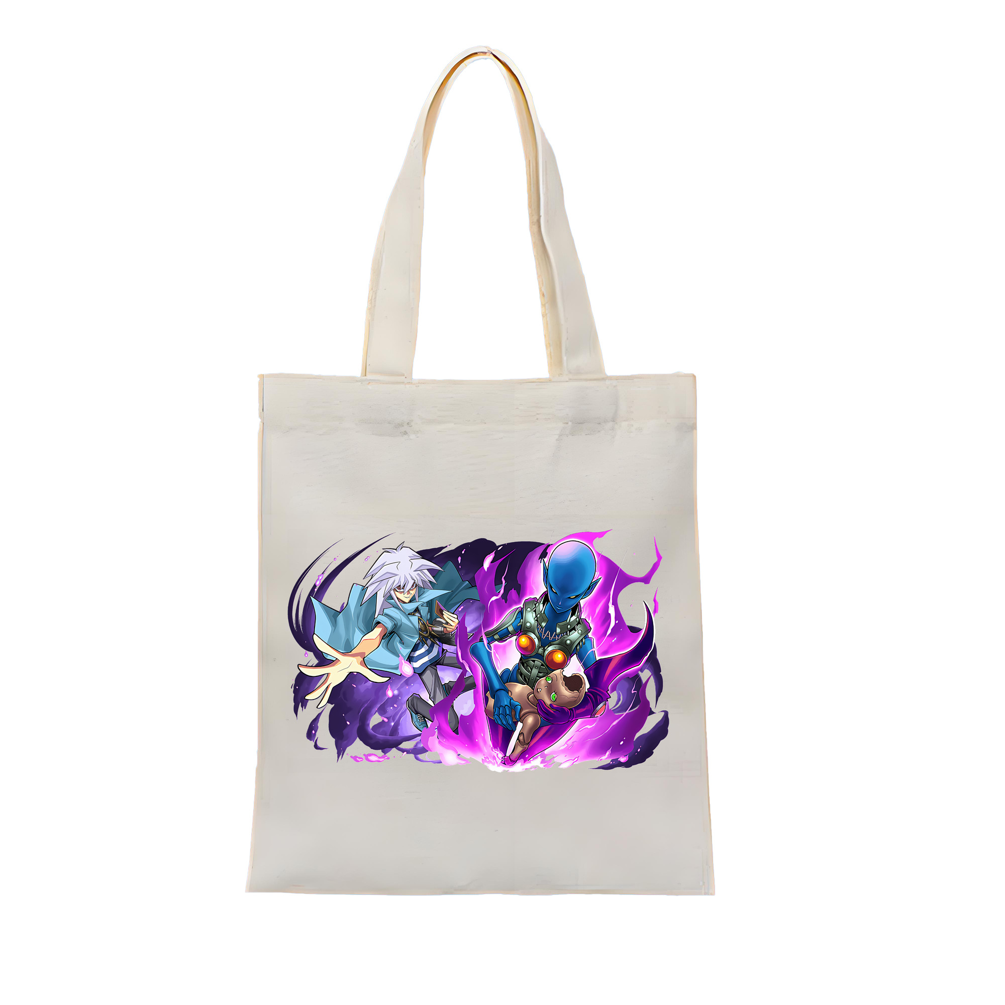 （画像用） 遊☆戯☆王 Yu-Gi-Oh! 縦型キャンバス生地手提げバッグ　トートバッグ
