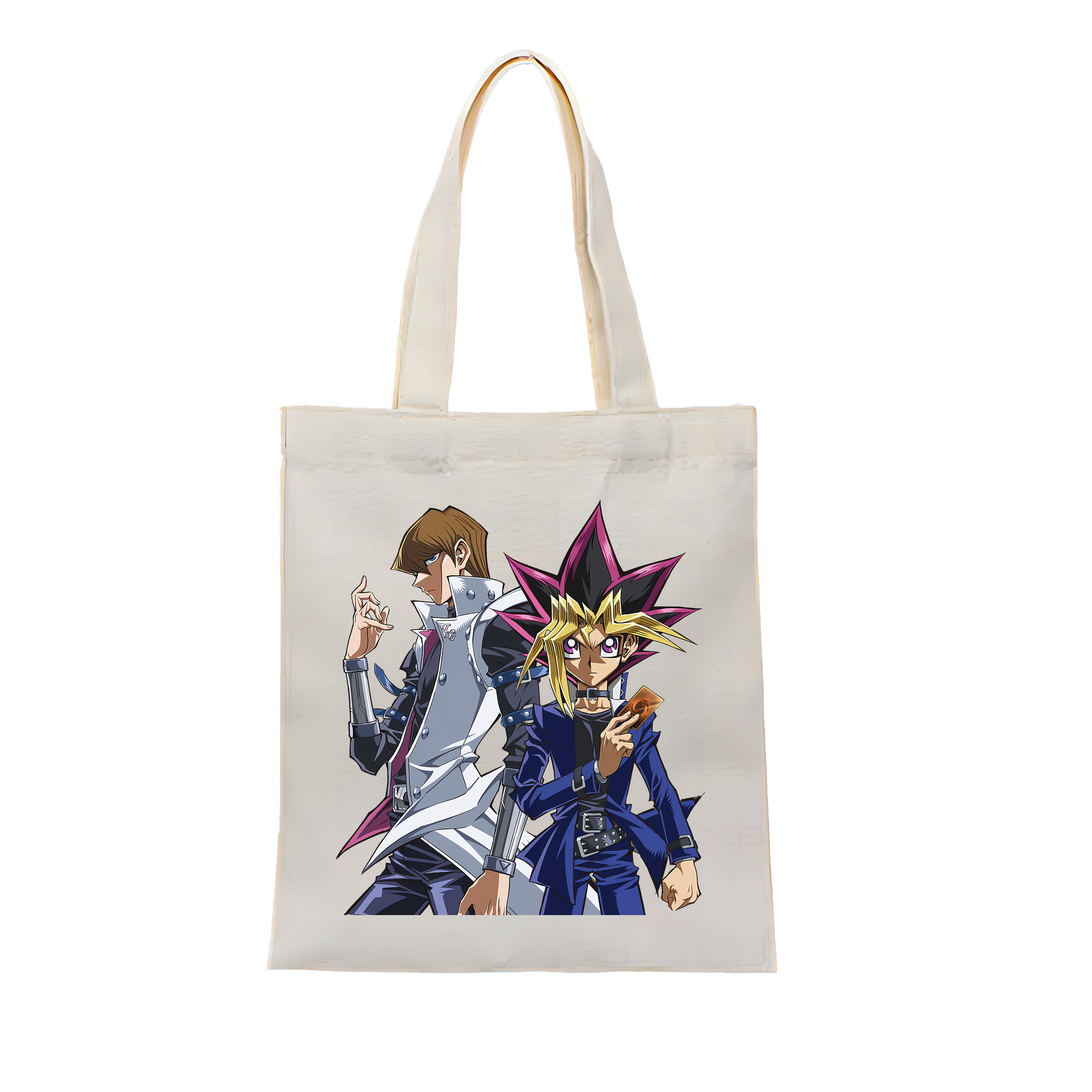 （画像用） 遊☆戯☆王 Yu-Gi-Oh! 縦型キャンバス生地手提げバッグ　トートバッグ
