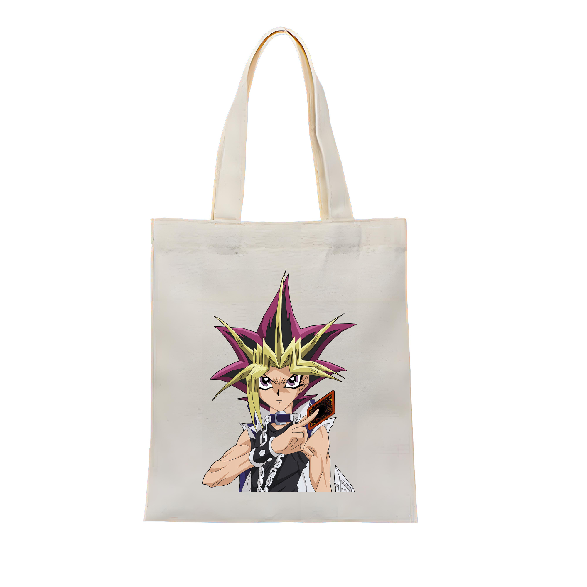 （画像用） 遊☆戯☆王 Yu-Gi-Oh! 縦型キャンバス生地手提げバッグ　トートバッグ