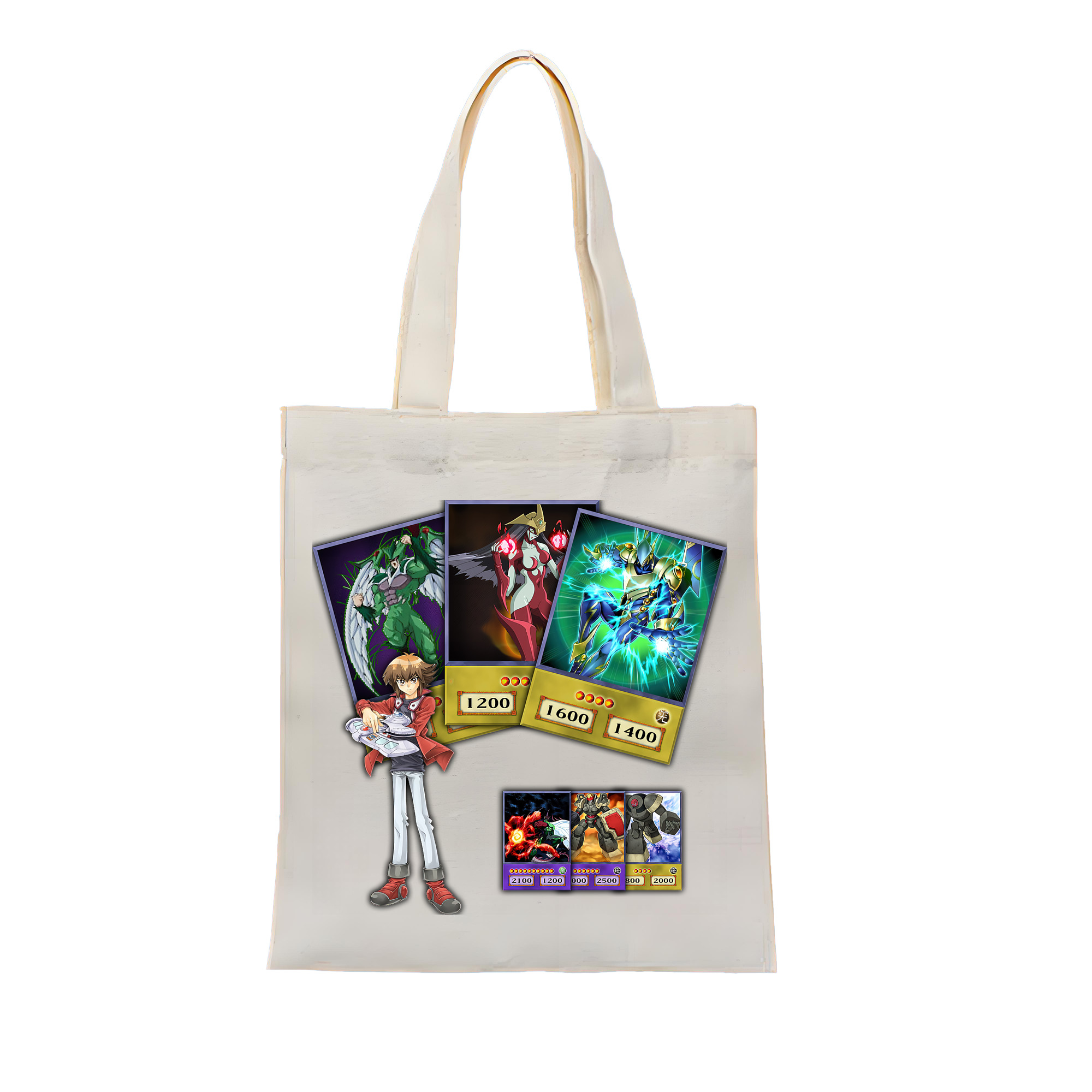 （画像用） 遊☆戯☆王 Yu-Gi-Oh! 縦型キャンバス生地手提げバッグ　トートバッグ