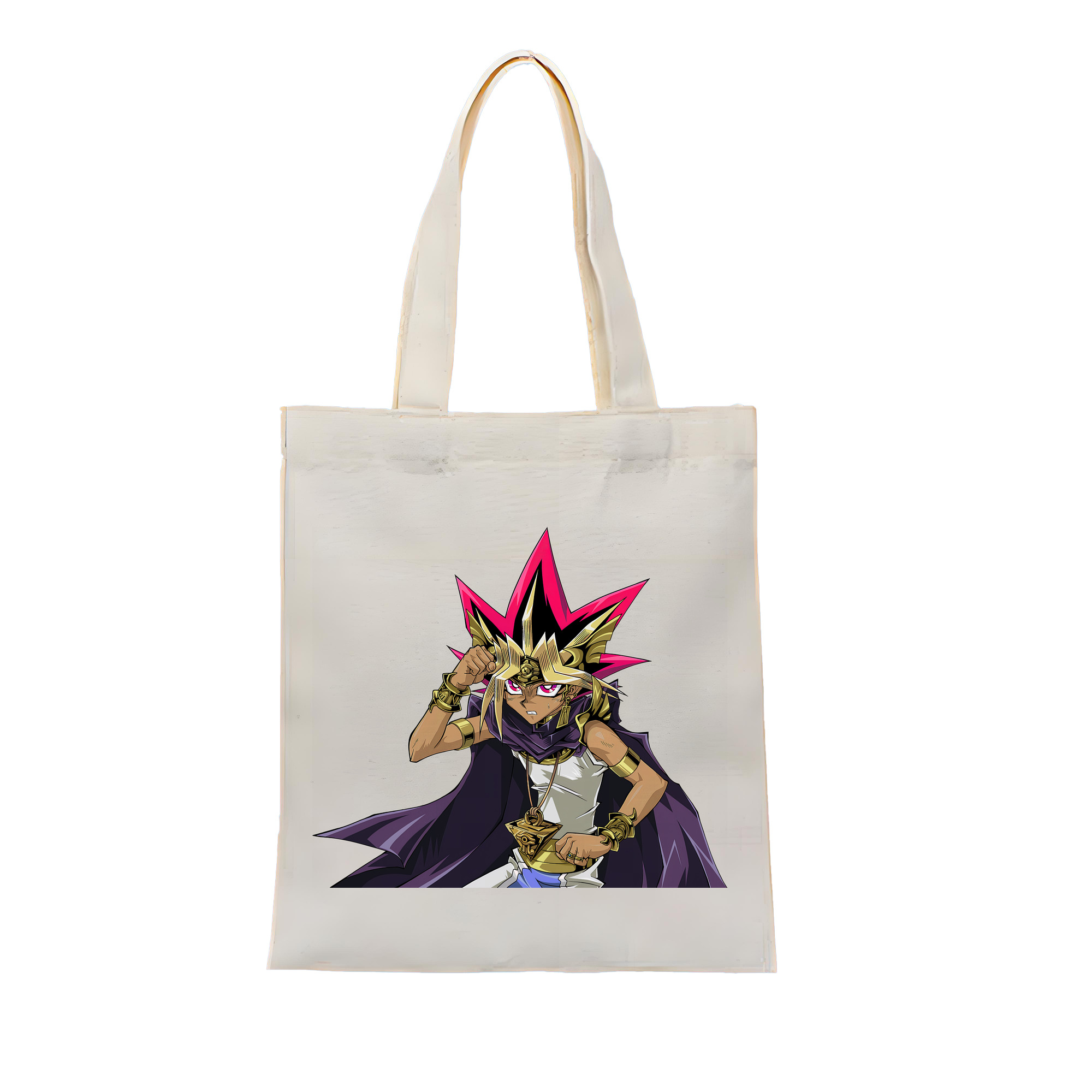 （画像用） 遊☆戯☆王 Yu-Gi-Oh! 縦型キャンバス生地手提げバッグ　トートバッグ