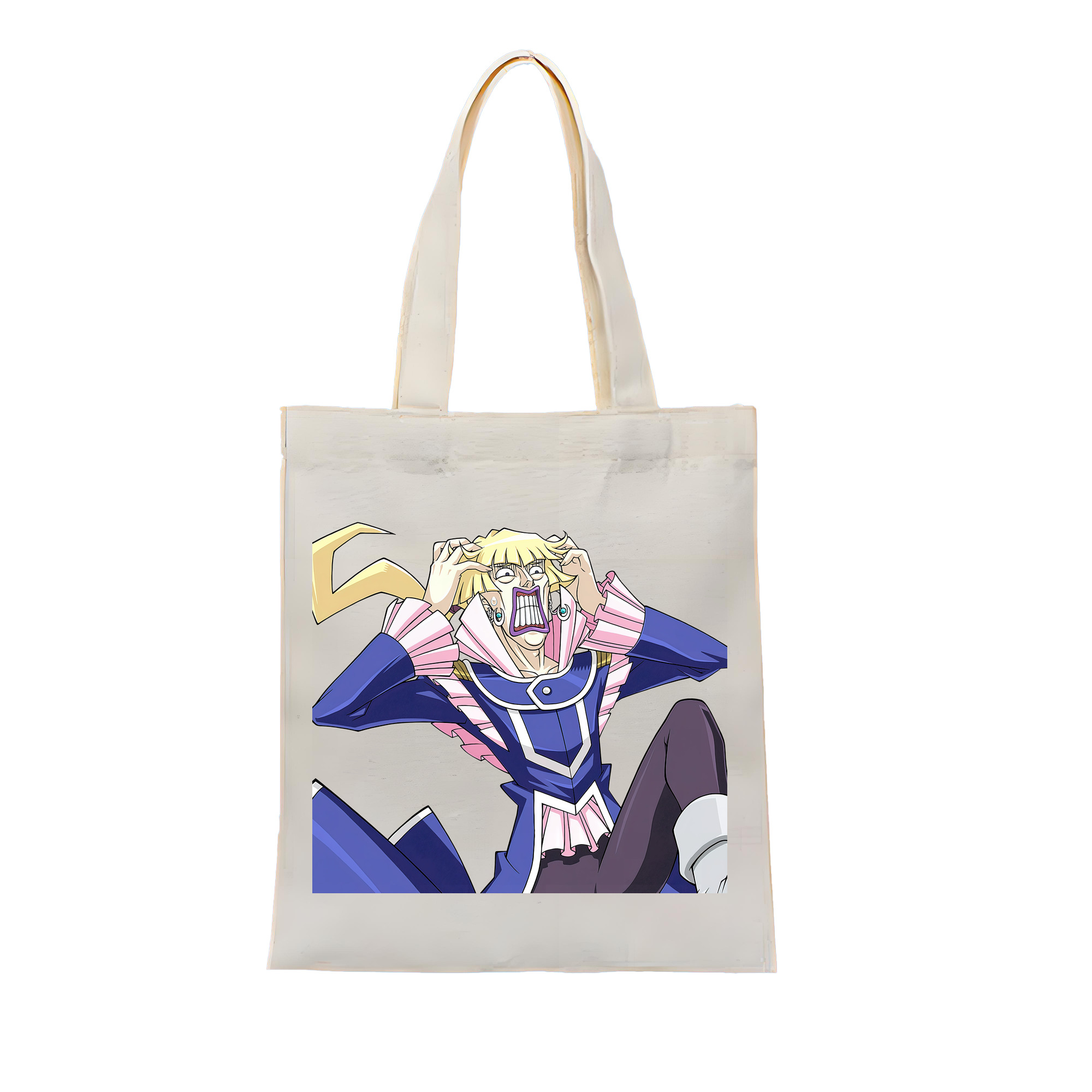 （画像用） 遊☆戯☆王 Yu-Gi-Oh! 縦型キャンバス生地手提げバッグ　トートバッグ