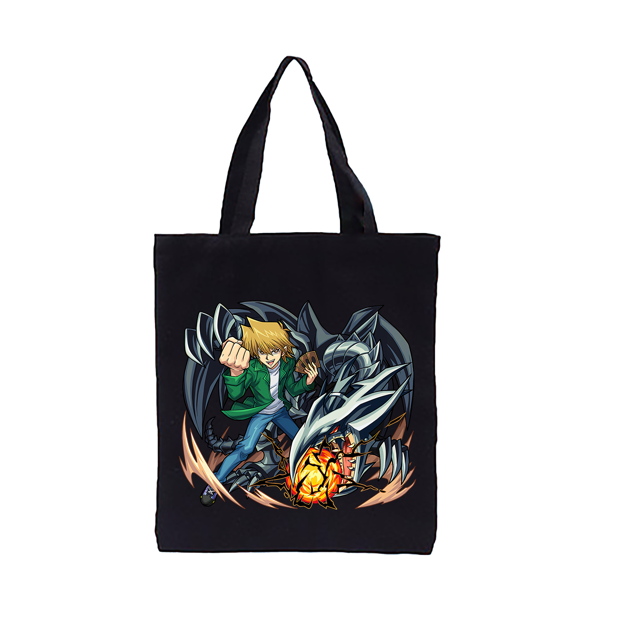 （画像用） 遊☆戯☆王 Yu-Gi-Oh! 縦型キャンバス生地手提げバッグ　トートバッグ