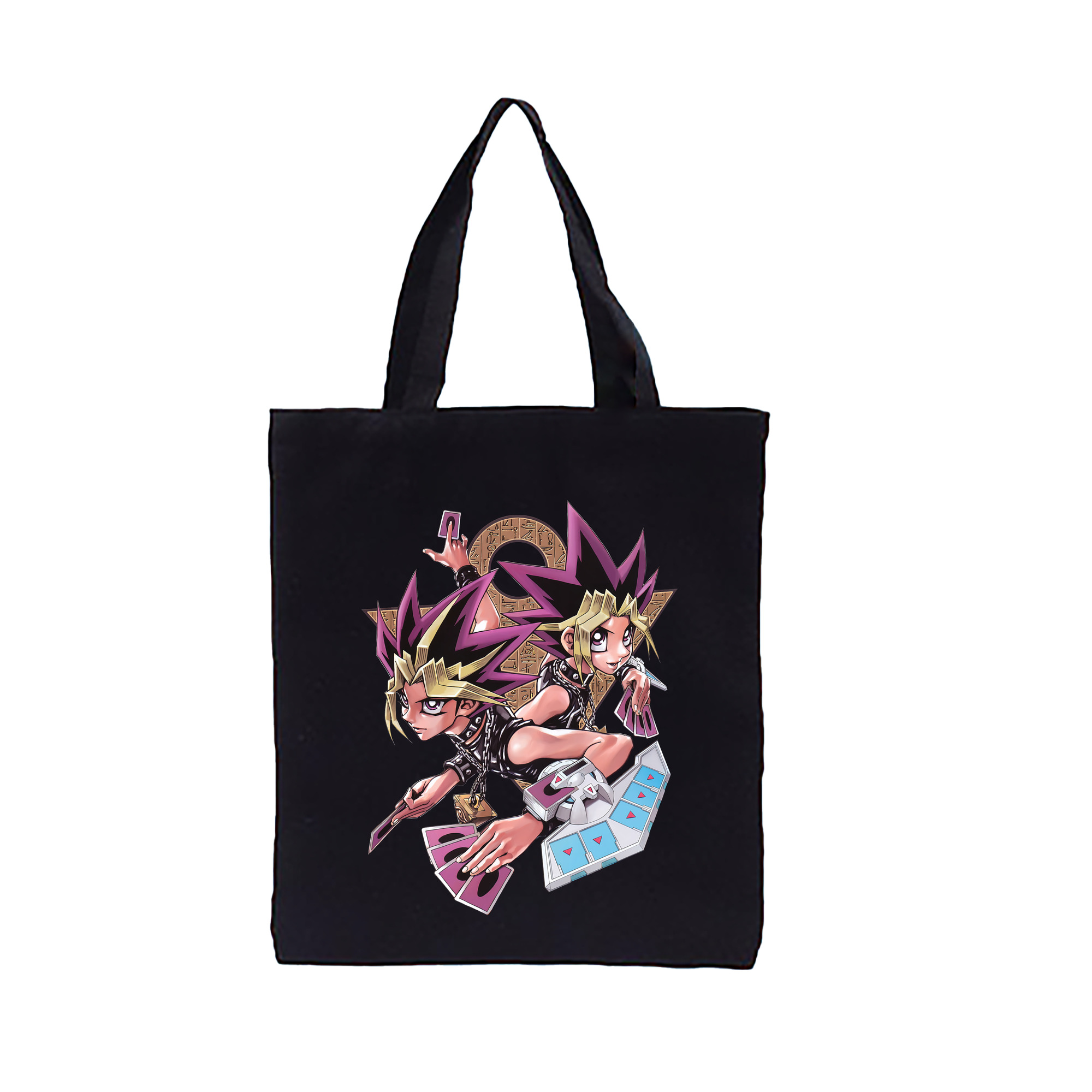 （画像用） 遊☆戯☆王 Yu-Gi-Oh! 縦型キャンバス生地手提げバッグ　トートバッグ