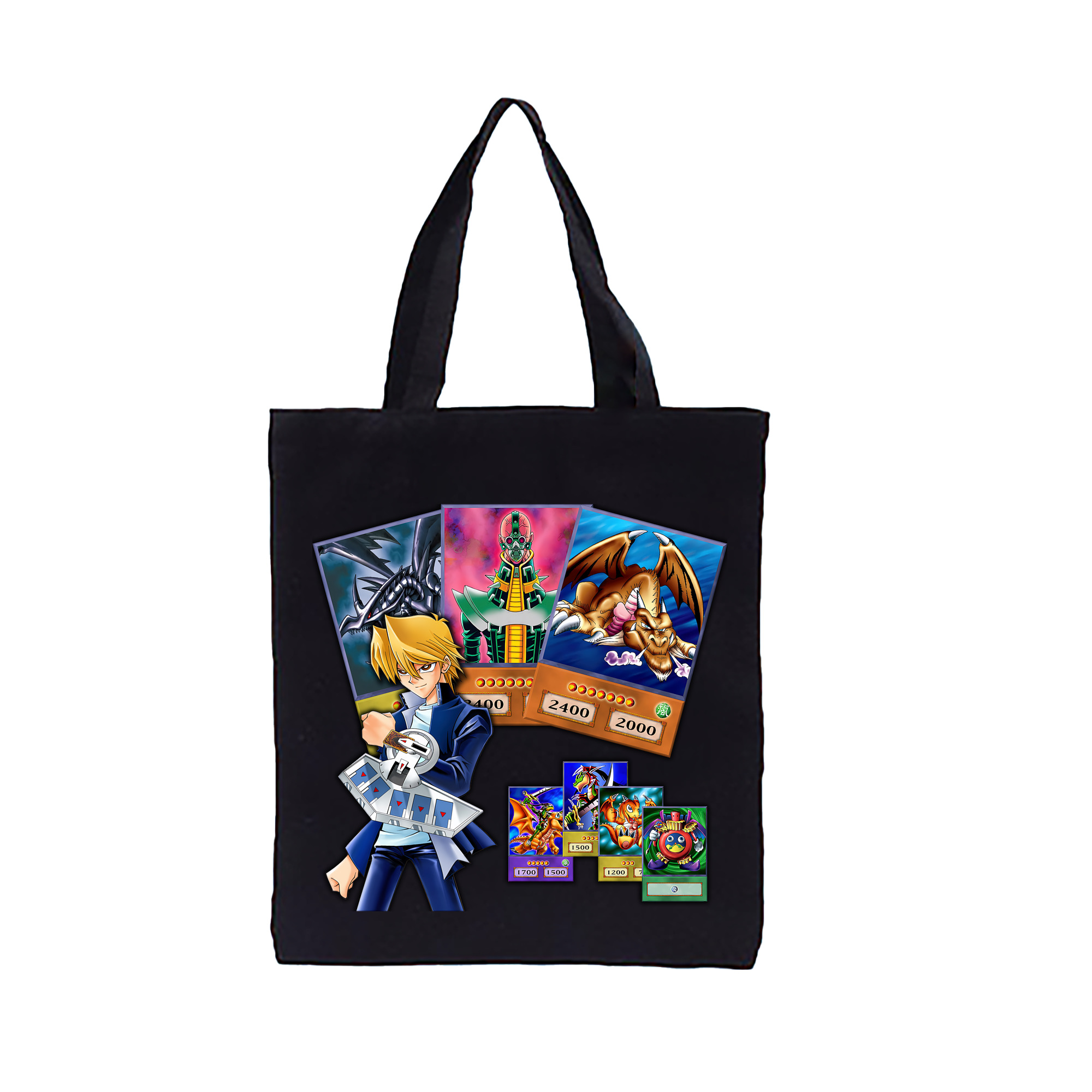（画像用） 遊☆戯☆王 Yu-Gi-Oh! 縦型キャンバス生地手提げバッグ　トートバッグ