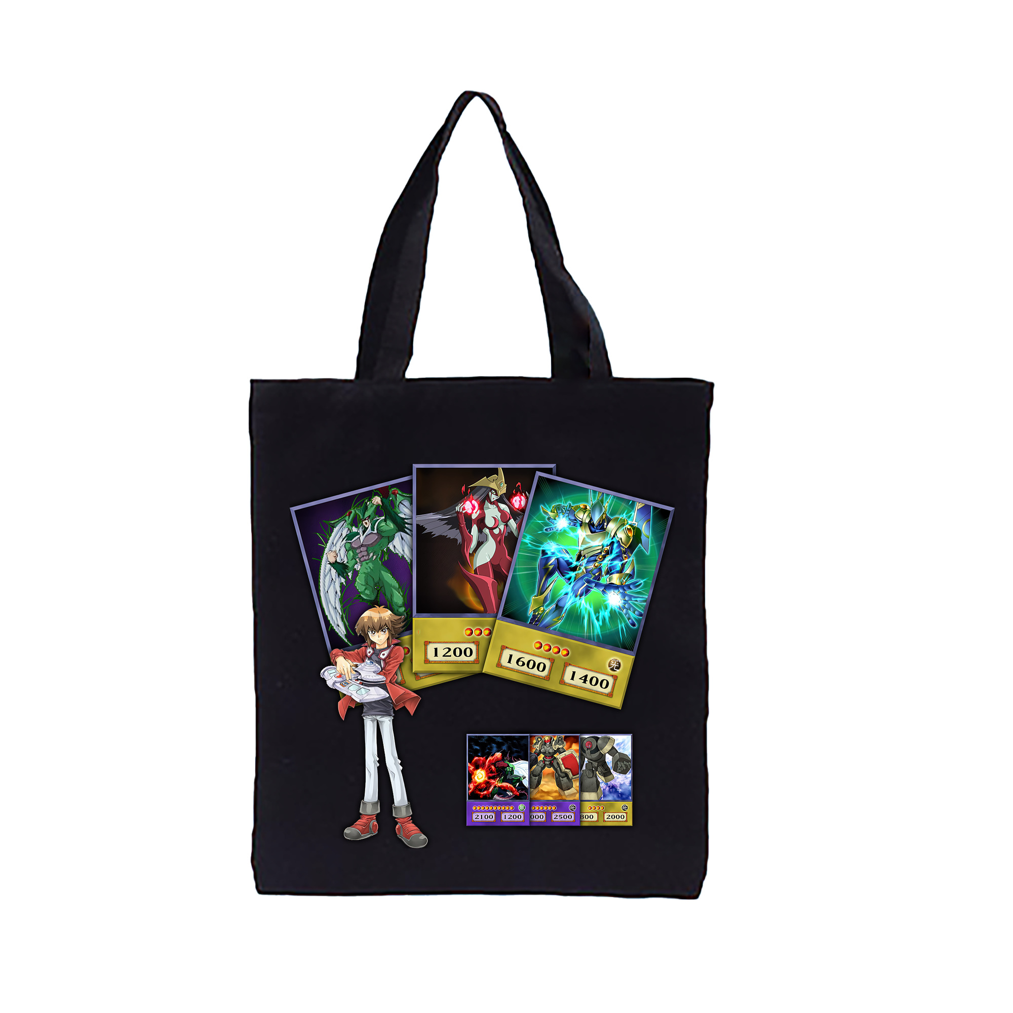 （画像用） 遊☆戯☆王 Yu-Gi-Oh! 縦型キャンバス生地手提げバッグ　トートバッグ
