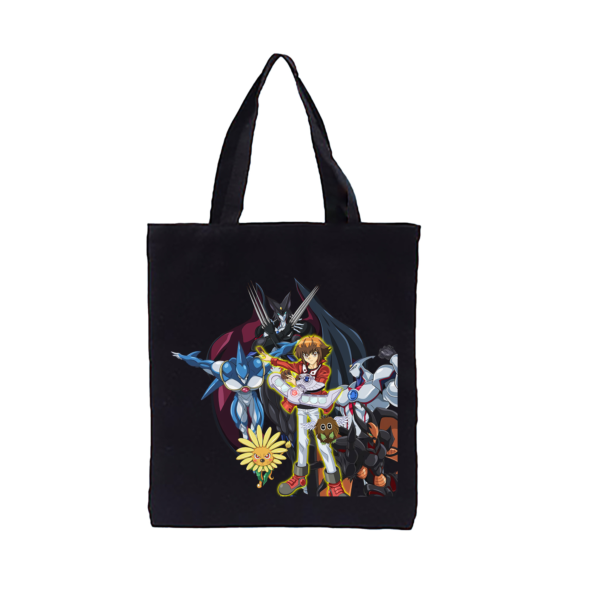 （画像用） 遊☆戯☆王 Yu-Gi-Oh! 縦型キャンバス生地手提げバッグ　トートバッグ