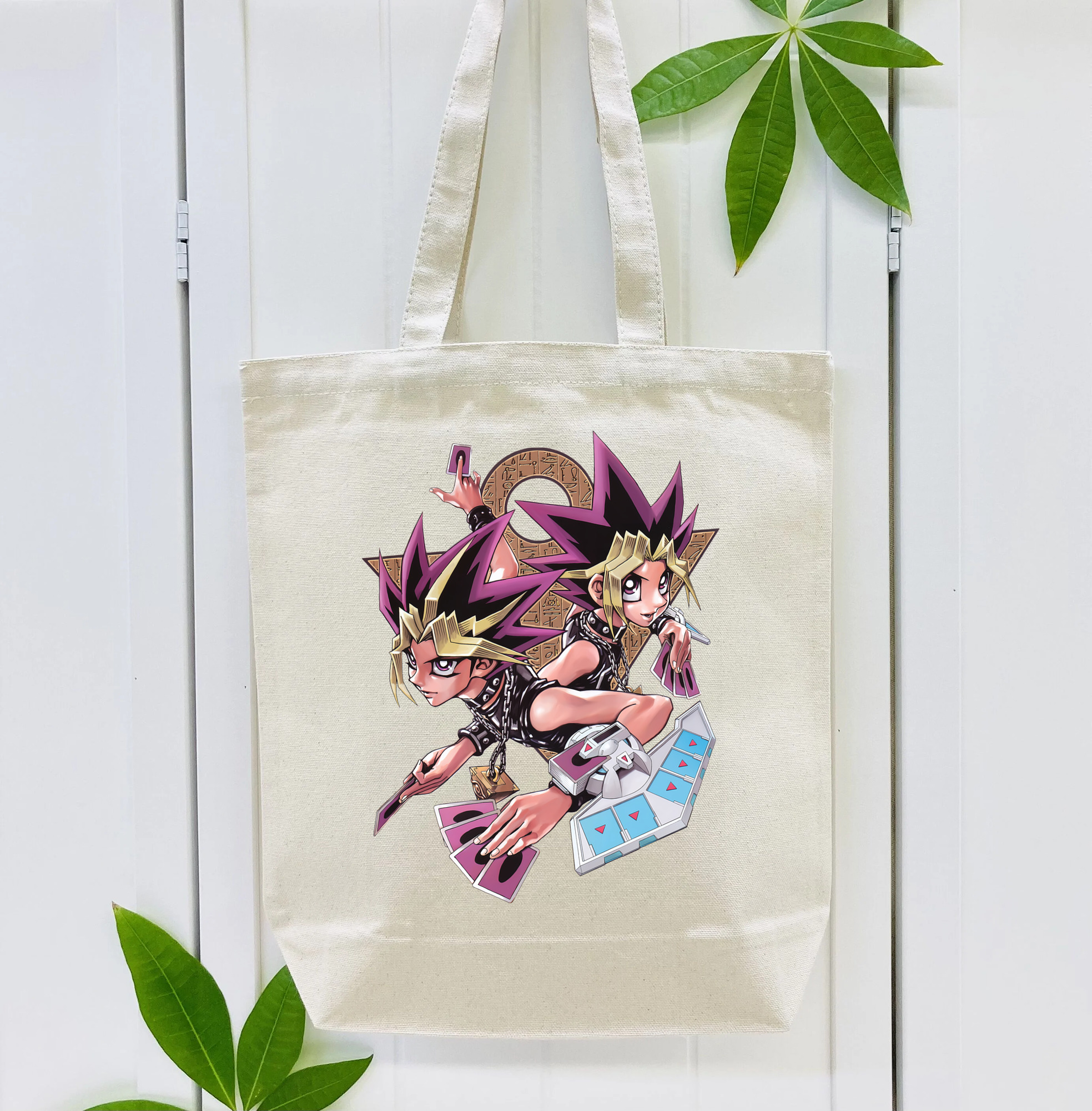 遊☆戯☆王 Yu-Gi-Oh! 縦型キャンバス生地手提げバッグ　トートバッグ