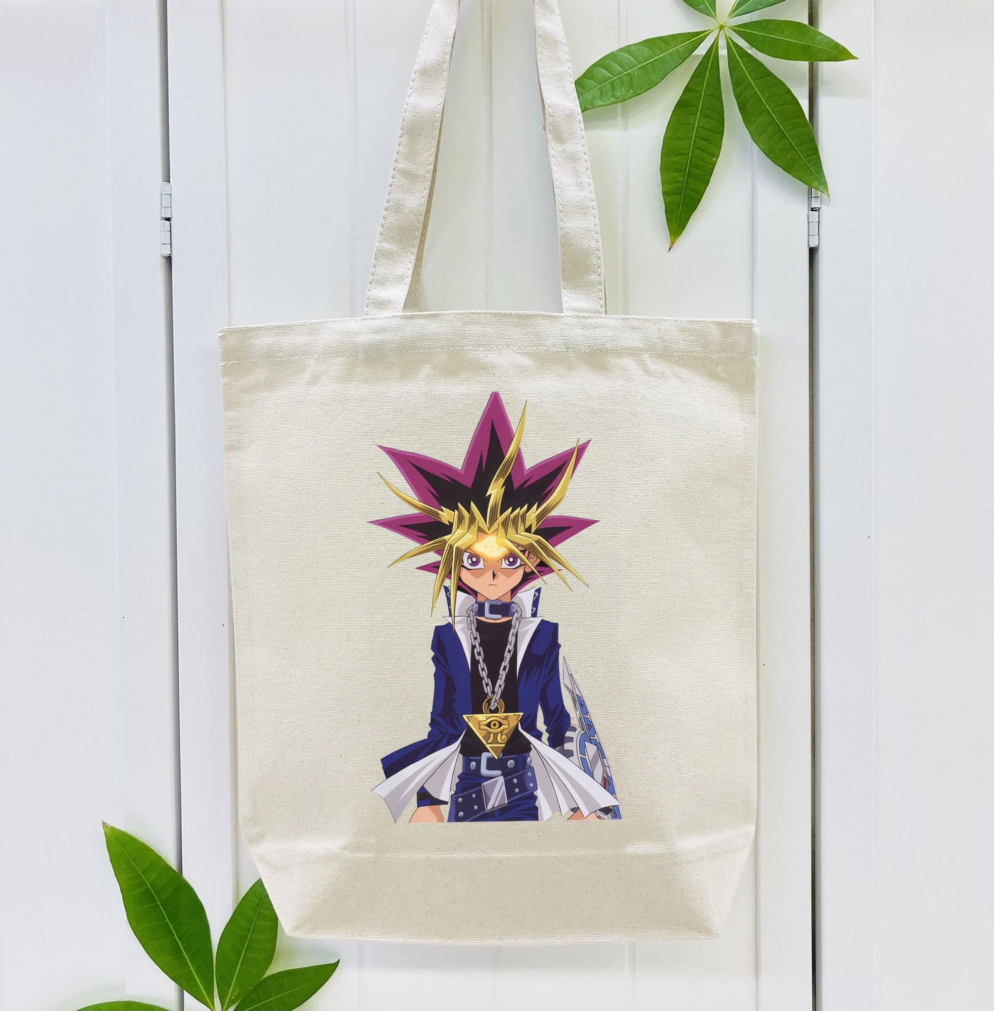 遊☆戯☆王 Yu-Gi-Oh! 縦型キャンバス生地手提げバッグ　トートバッグ