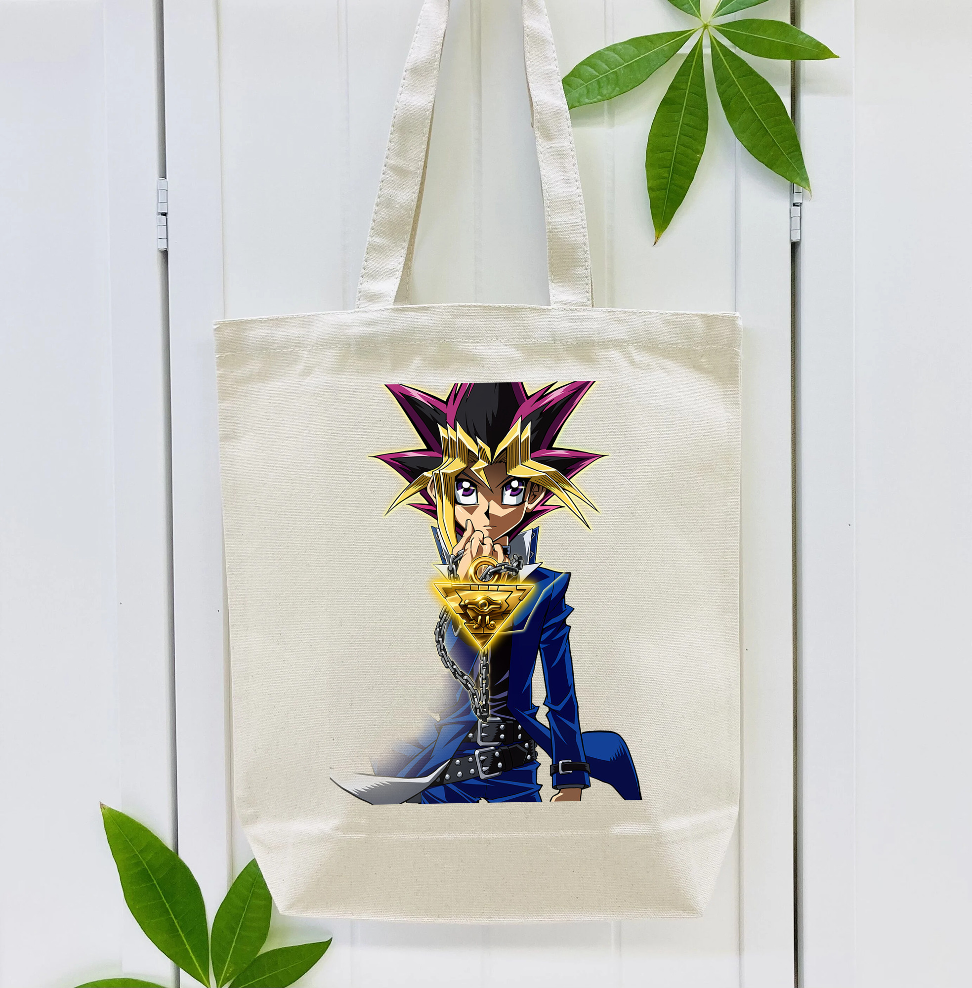 遊☆戯☆王 Yu-Gi-Oh! 縦型キャンバス生地手提げバッグ　トートバッグ