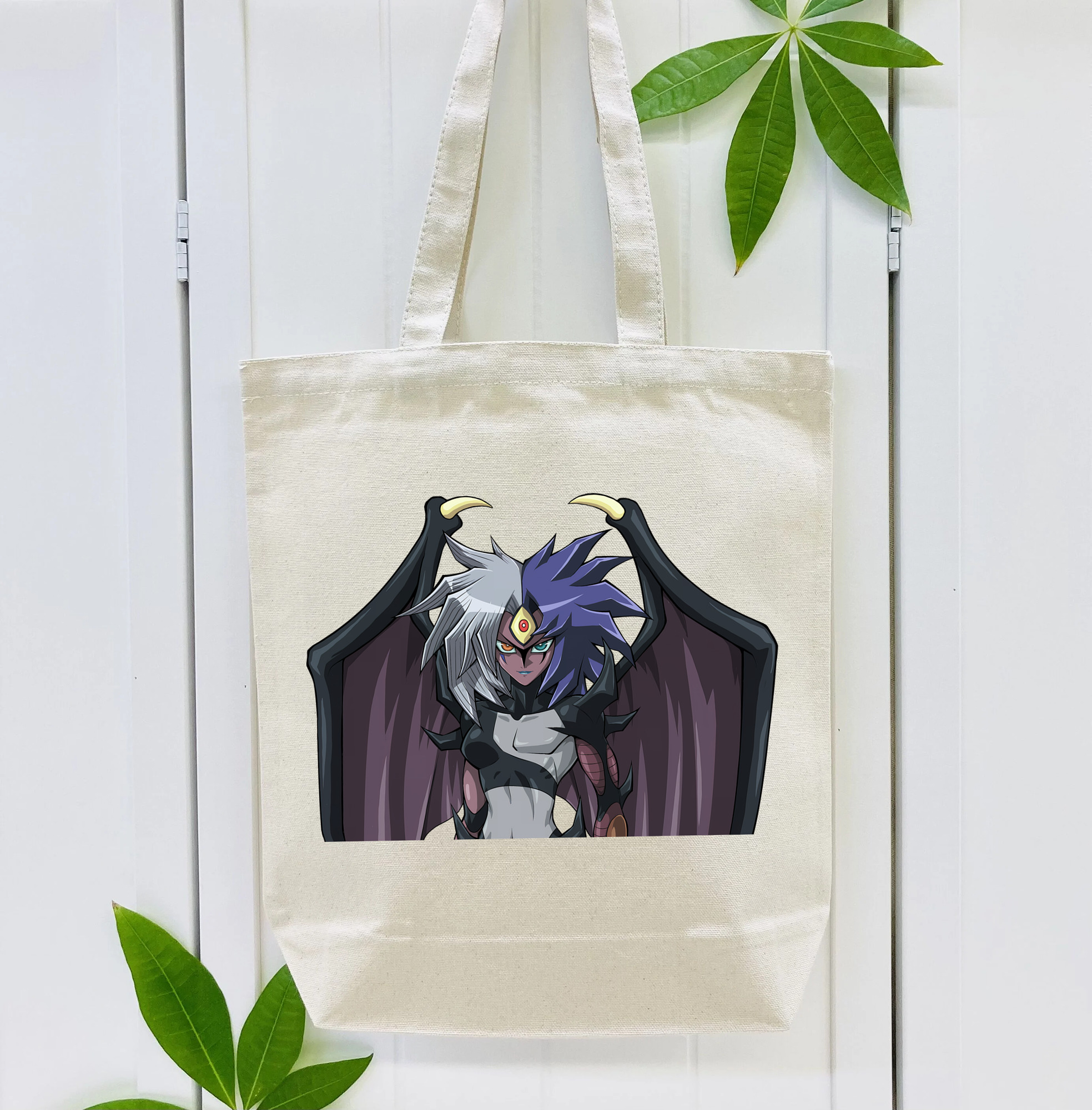 遊☆戯☆王 Yu-Gi-Oh! 縦型キャンバス生地手提げバッグ　トートバッグ
