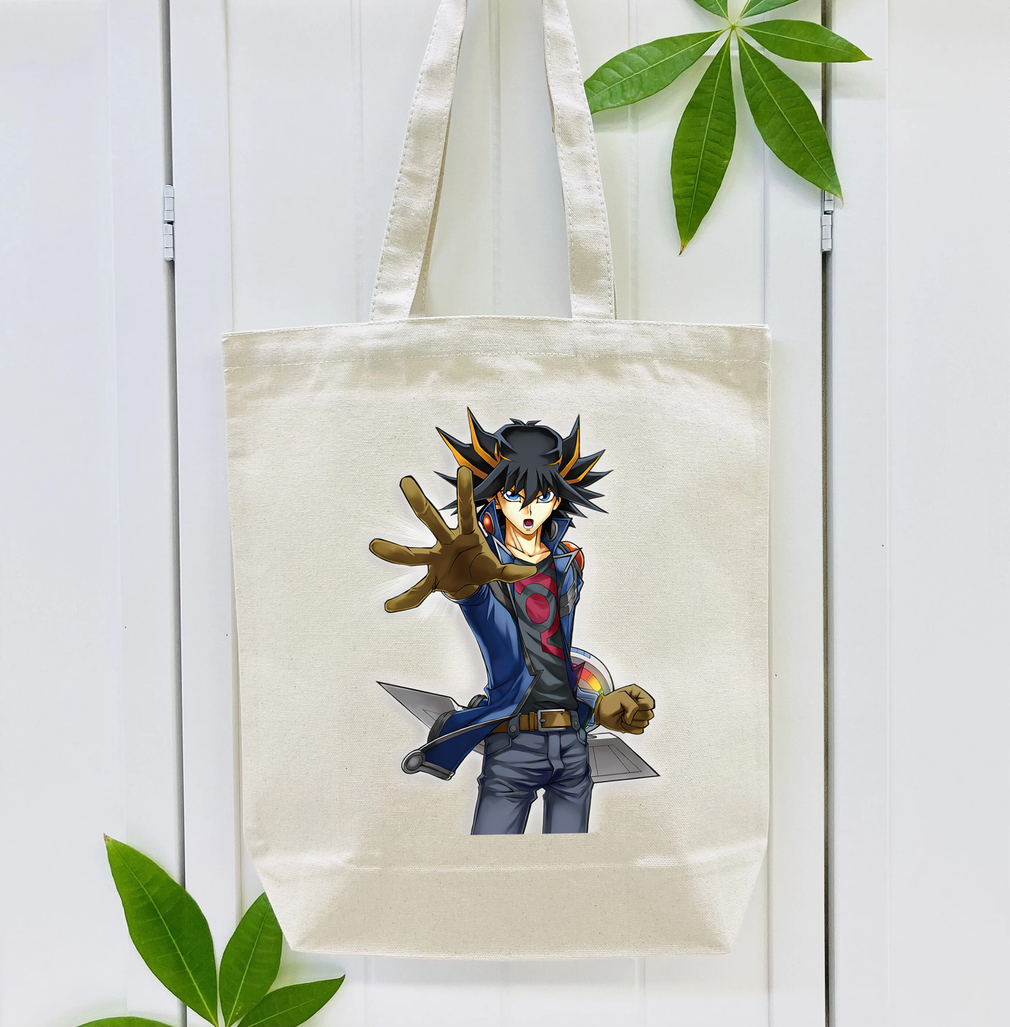 遊☆戯☆王 Yu-Gi-Oh! 縦型キャンバス生地手提げバッグ　トートバッグ