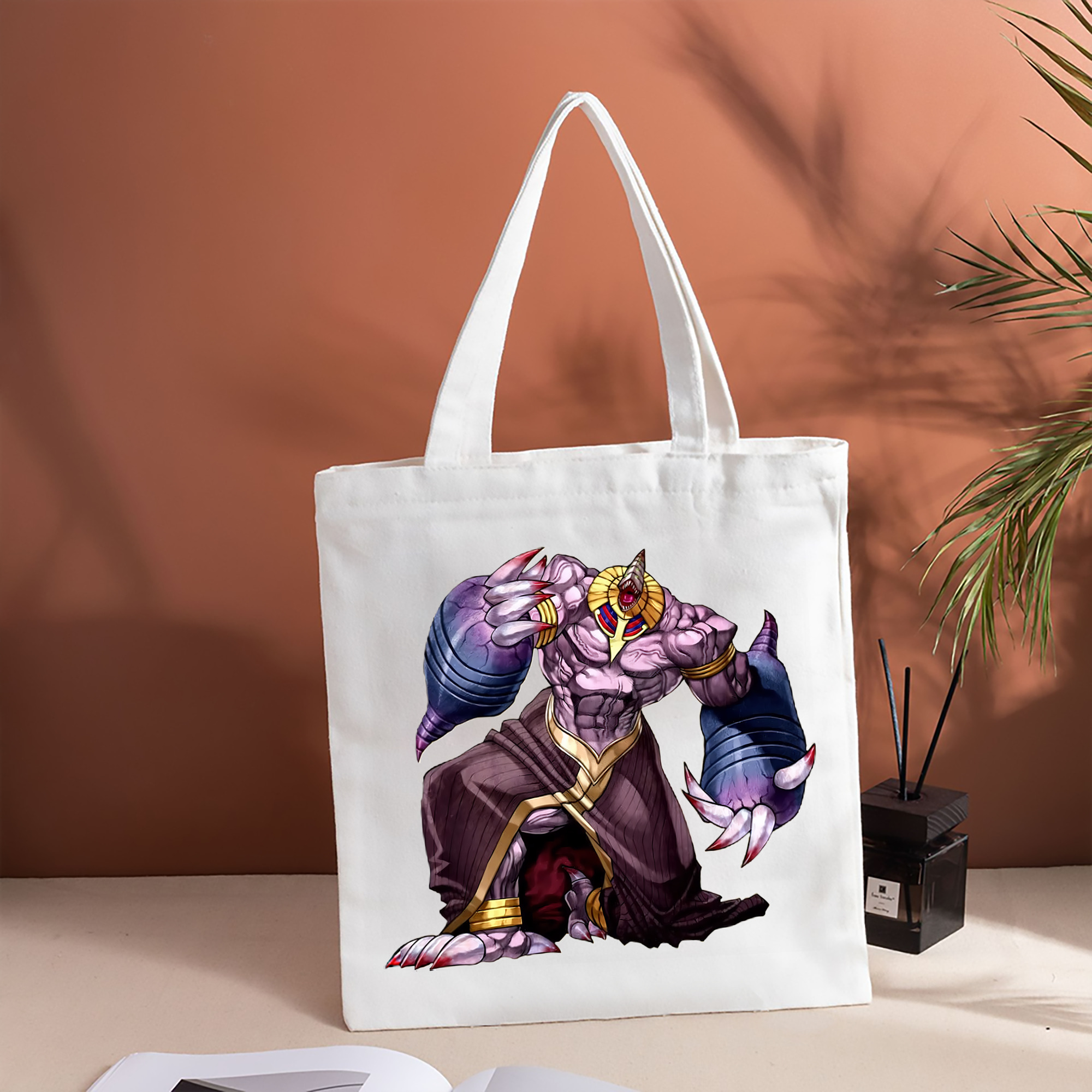 遊☆戯☆王 Yu-Gi-Oh! 縦型キャンバス生地手提げバッグ　トートバッグ