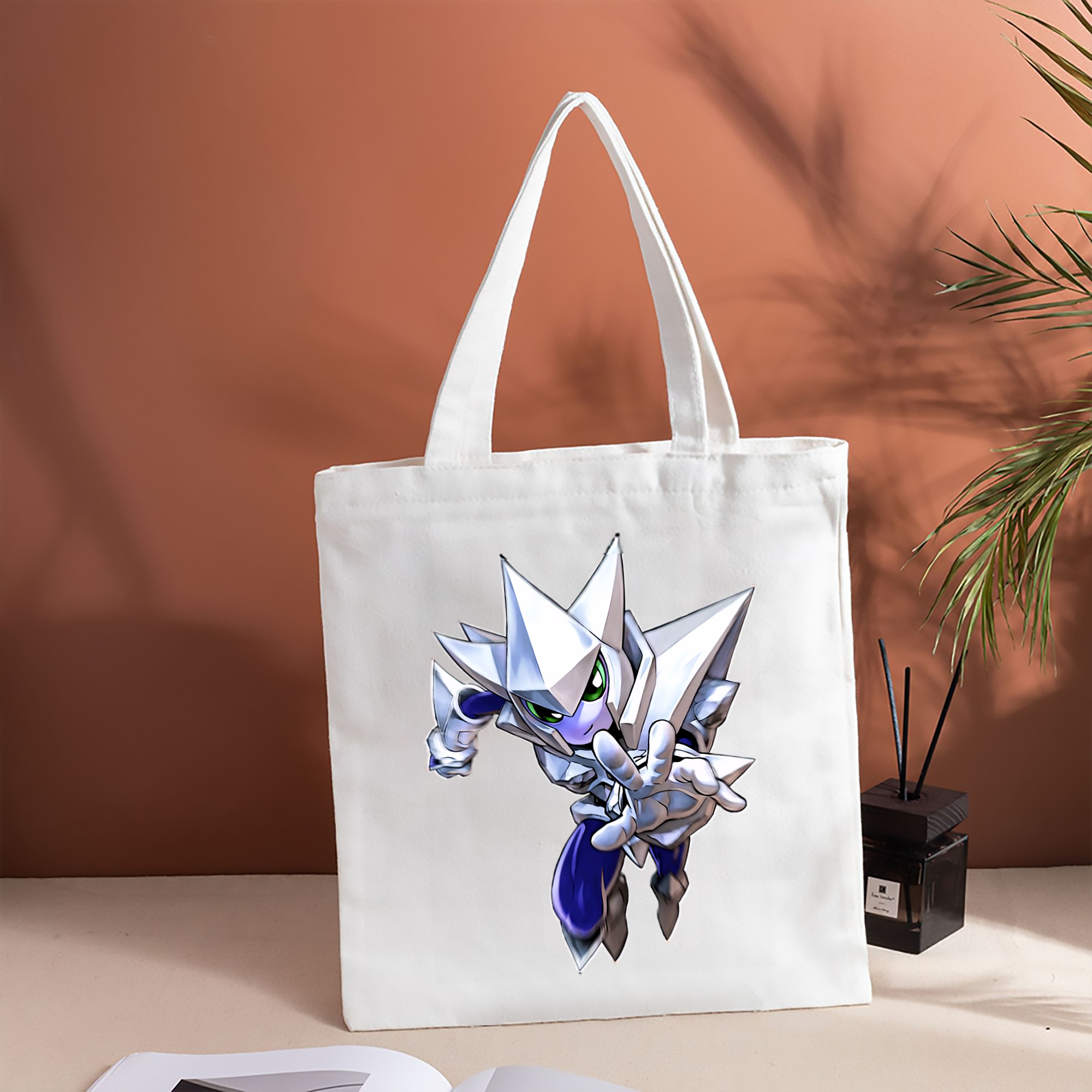 遊☆戯☆王 Yu-Gi-Oh! 縦型キャンバス生地手提げバッグ　トートバッグ