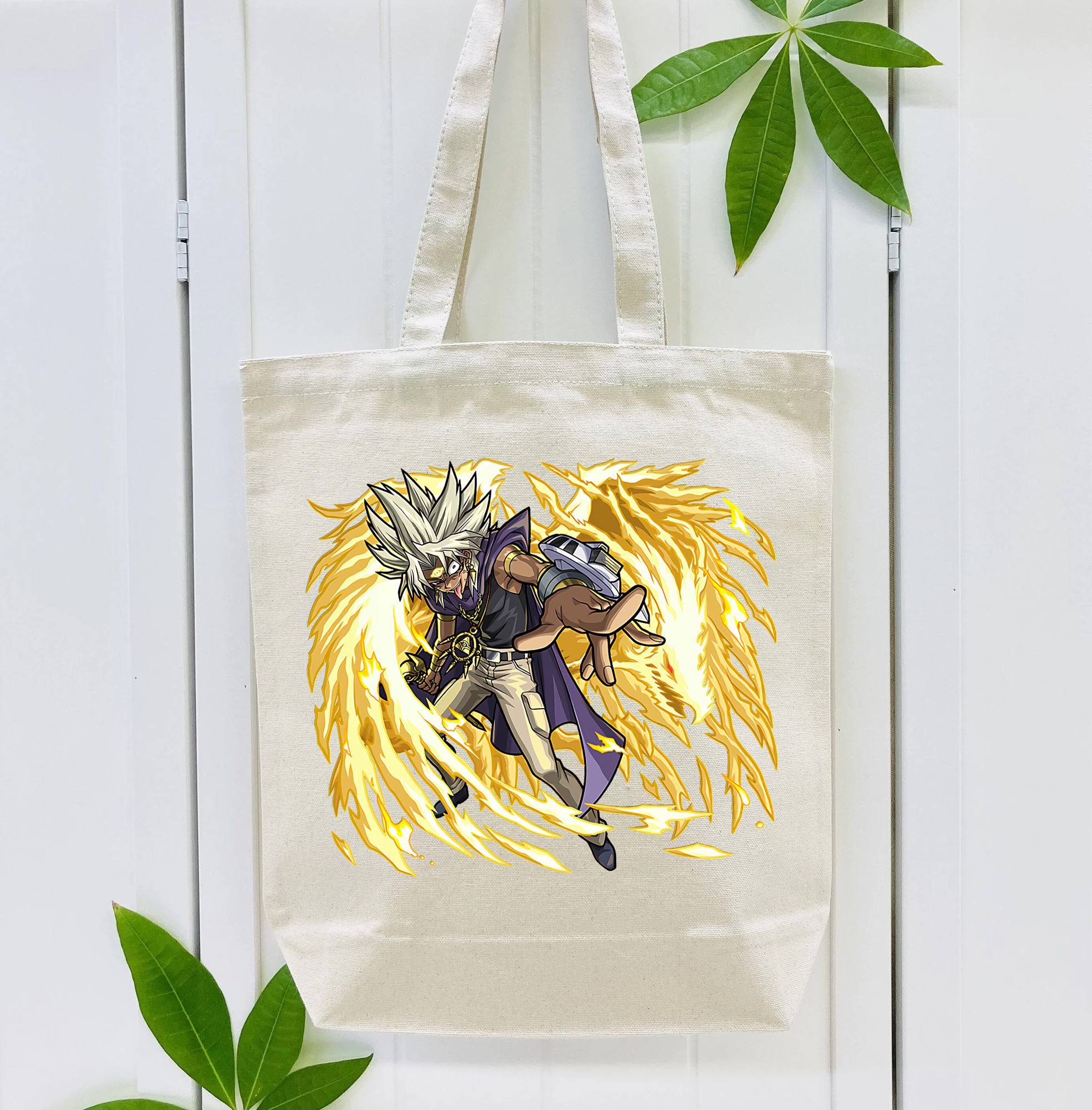 遊☆戯☆王 Yu-Gi-Oh! 縦型キャンバス生地手提げバッグ　トートバッグ