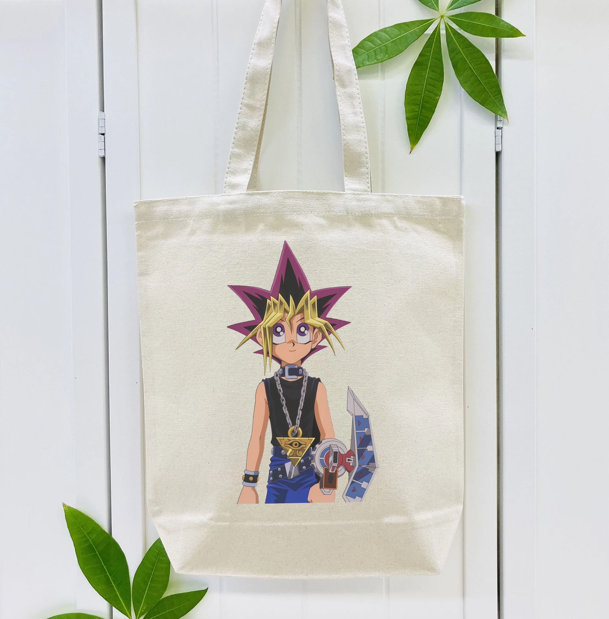 遊☆戯☆王 Yu-Gi-Oh! 縦型キャンバス生地手提げバッグ　トートバッグ
