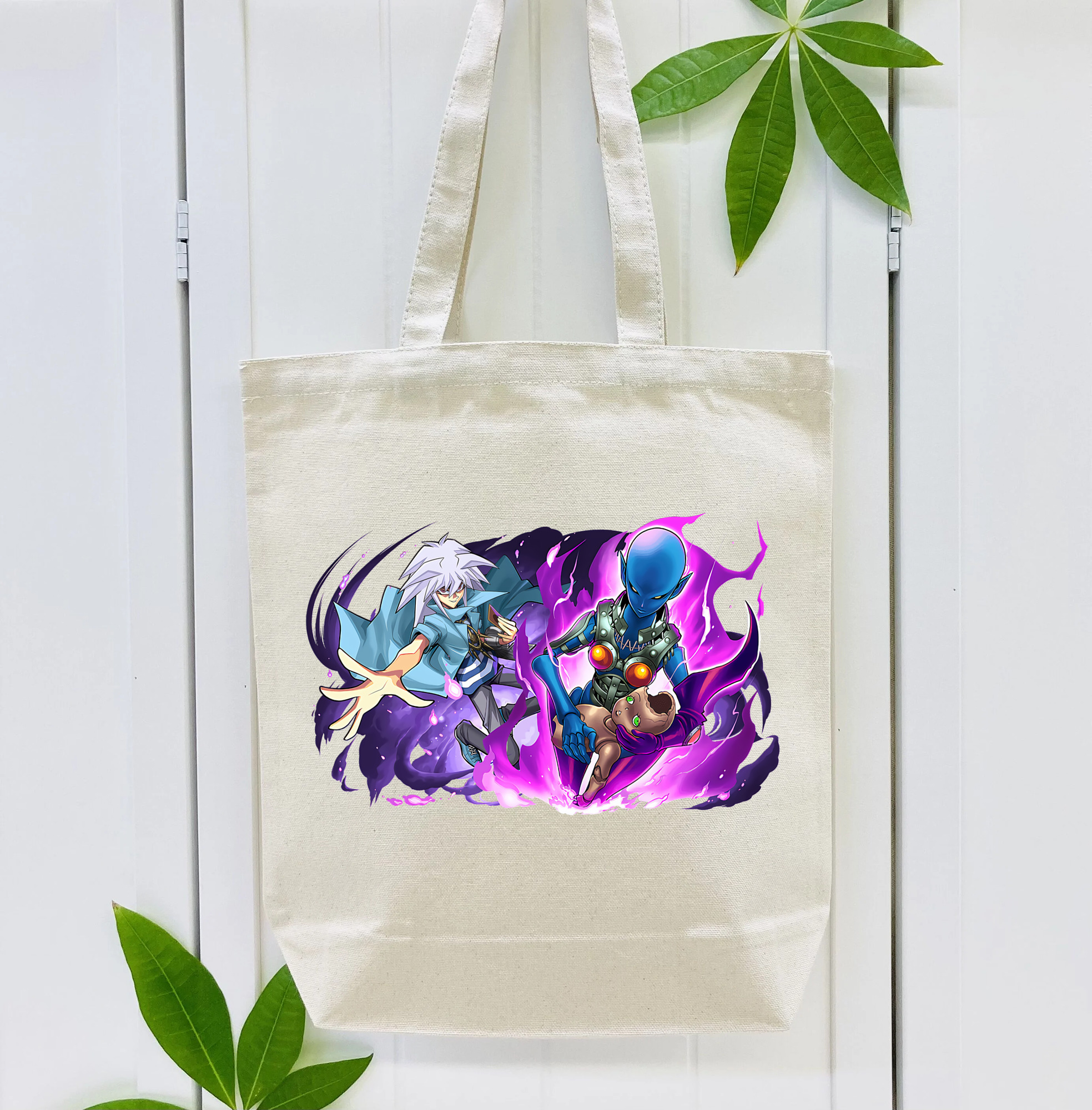 遊☆戯☆王 Yu-Gi-Oh! 縦型キャンバス生地手提げバッグ　トートバッグ