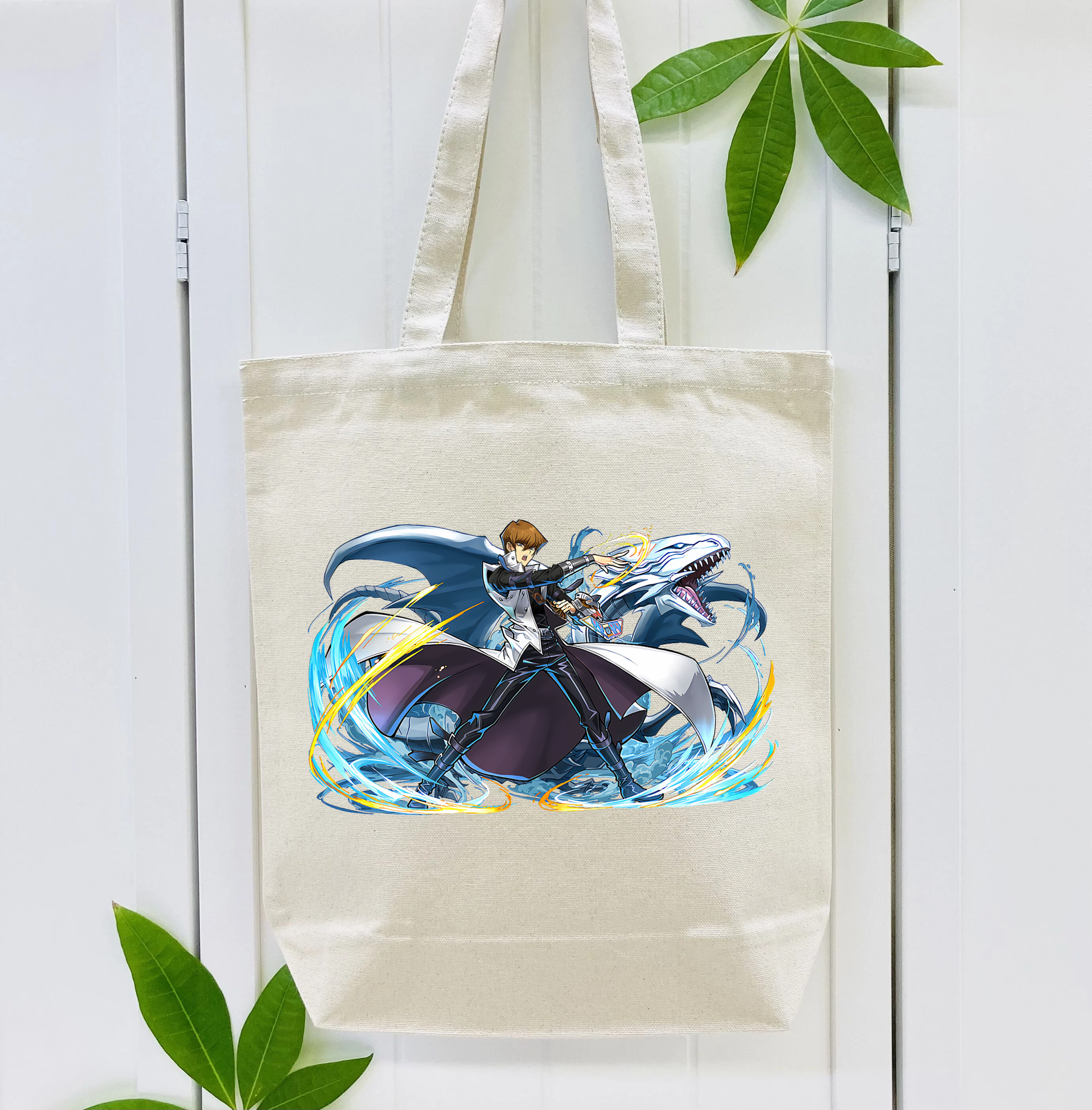 遊☆戯☆王 Yu-Gi-Oh! 縦型キャンバス生地手提げバッグ　トートバッグ