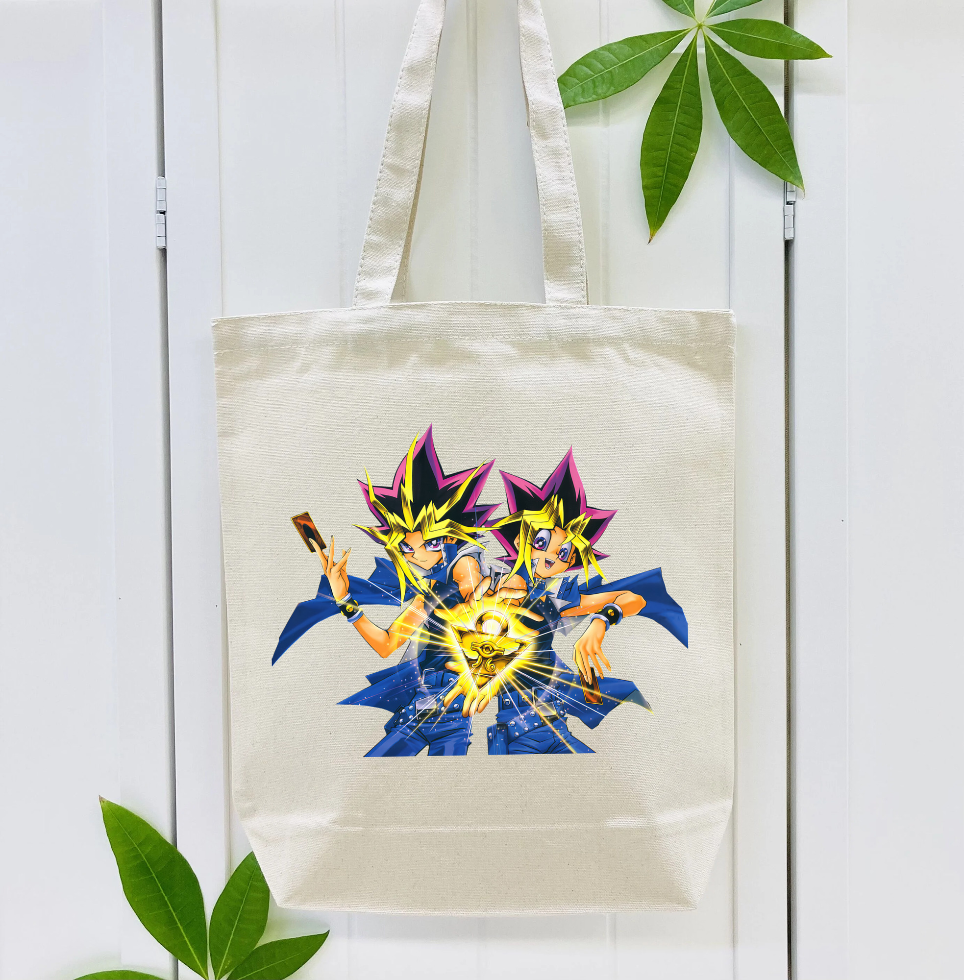 遊☆戯☆王 Yu-Gi-Oh! 縦型キャンバス生地手提げバッグ　トートバッグ