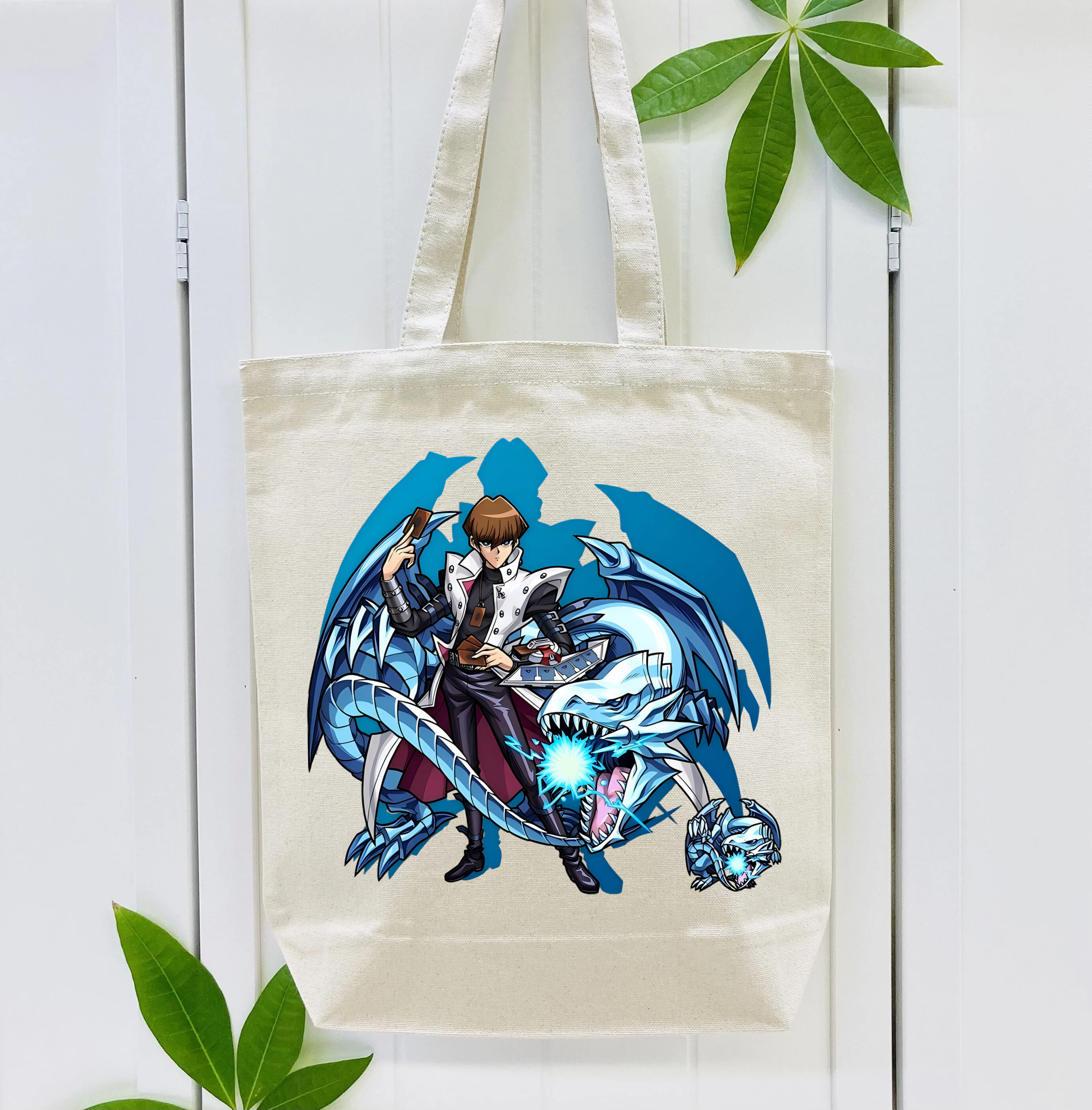 遊☆戯☆王 Yu-Gi-Oh! 縦型キャンバス生地手提げバッグ　トートバッグ