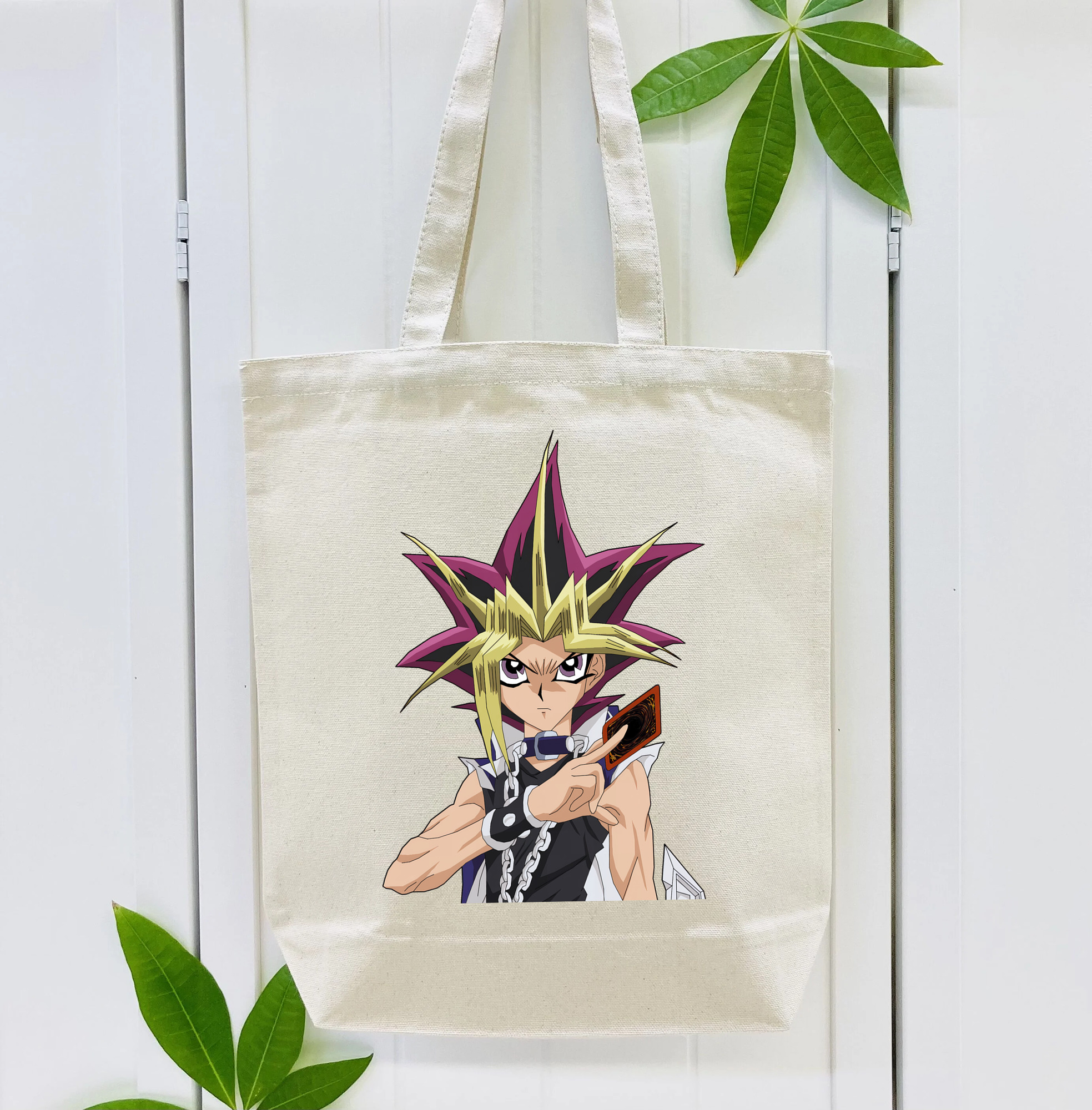 遊☆戯☆王 Yu-Gi-Oh! 縦型キャンバス生地手提げバッグ　トートバッグ