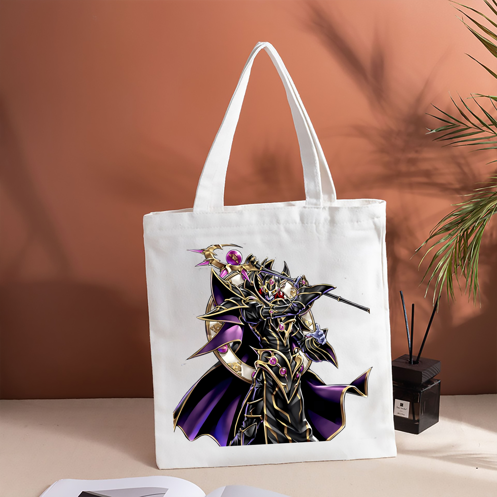 遊☆戯☆王 Yu-Gi-Oh! 縦型キャンバス生地手提げバッグ　トートバッグ