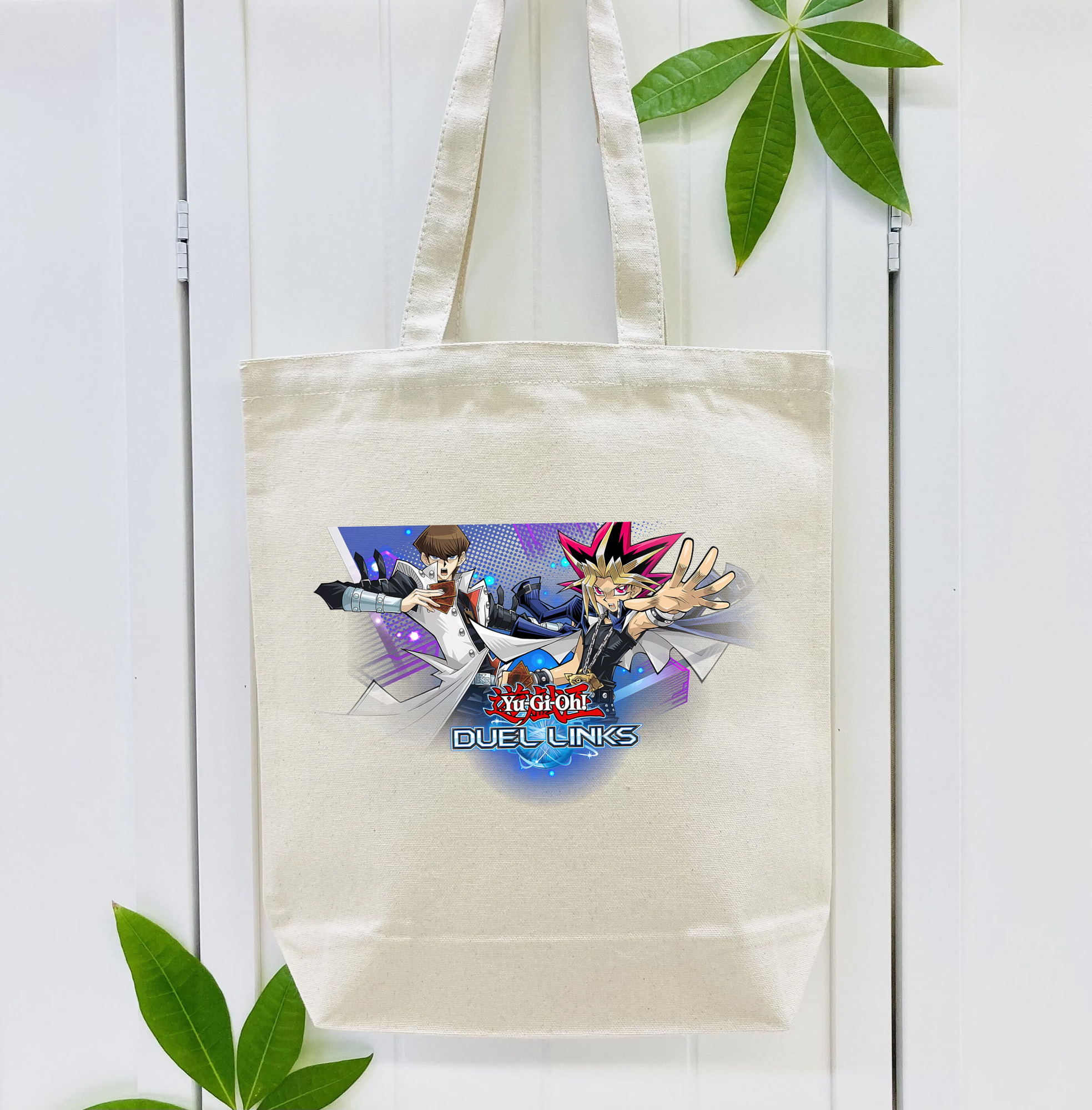 遊☆戯☆王 Yu-Gi-Oh! 縦型キャンバス生地手提げバッグ　トートバッグ