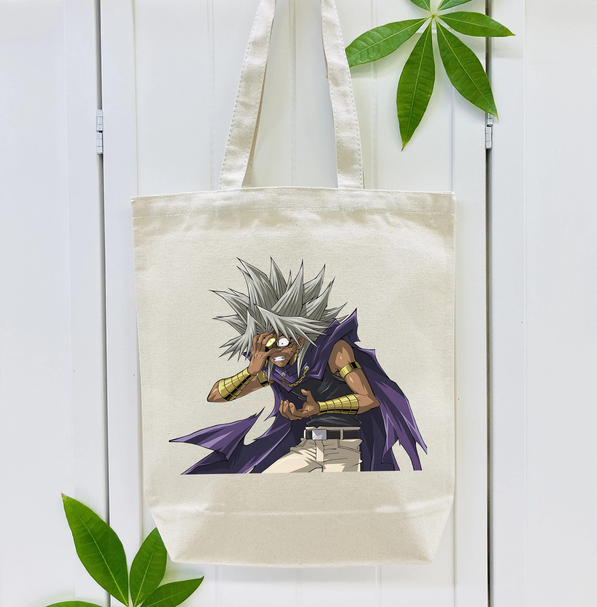 遊☆戯☆王 Yu-Gi-Oh! 縦型キャンバス生地手提げバッグ　トートバッグ
