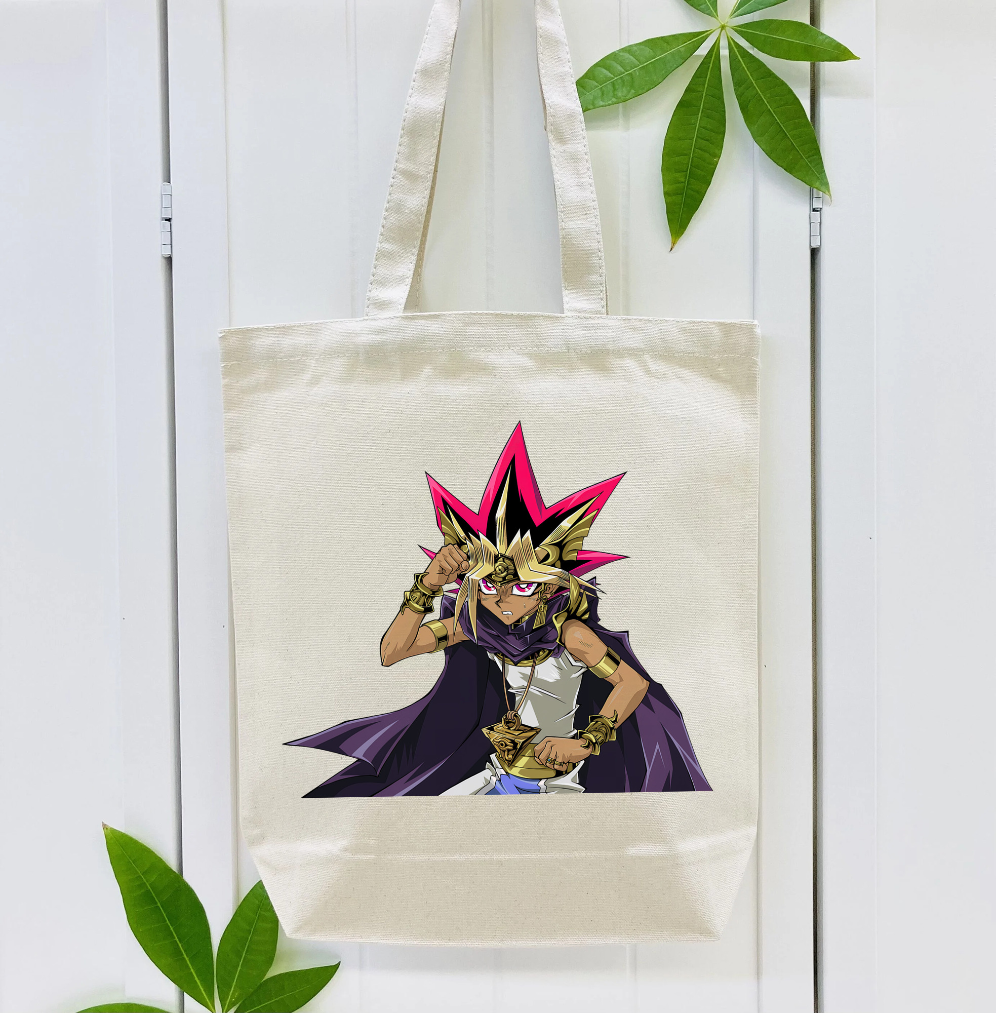遊☆戯☆王 Yu-Gi-Oh! 縦型キャンバス生地手提げバッグ　トートバッグ