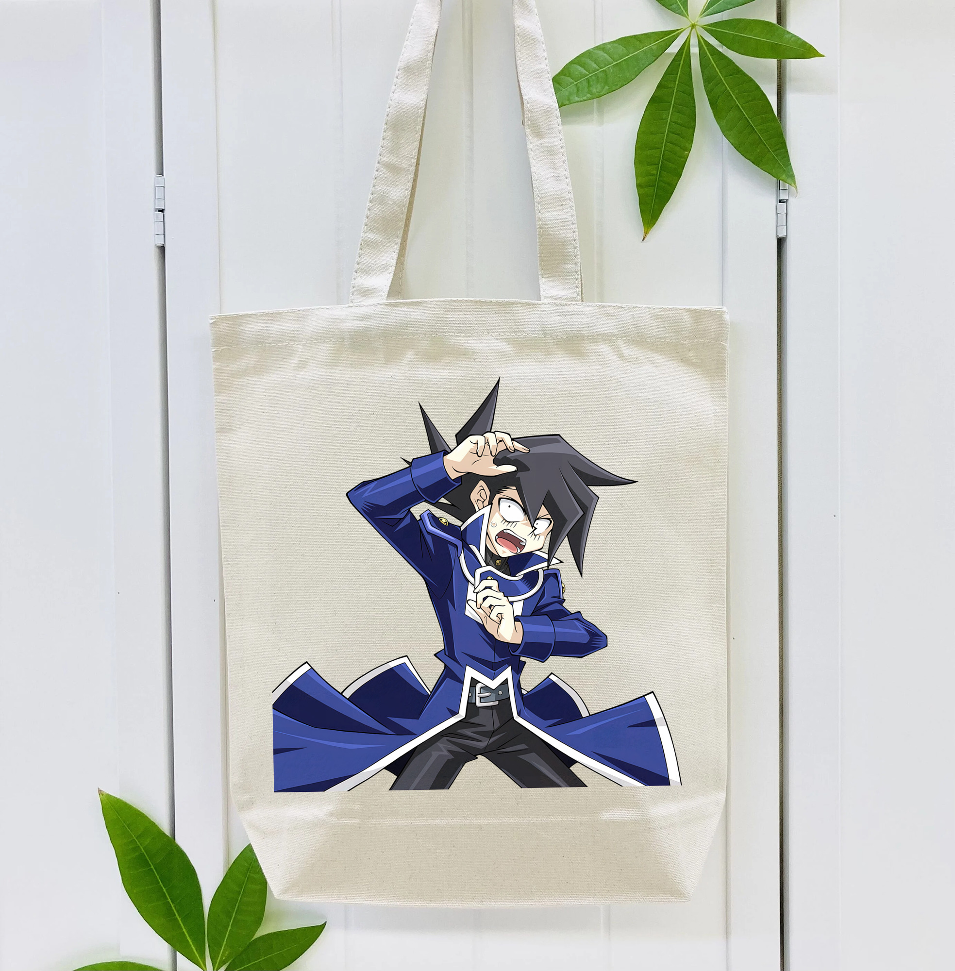 遊☆戯☆王 Yu-Gi-Oh! 縦型キャンバス生地手提げバッグ　トートバッグ