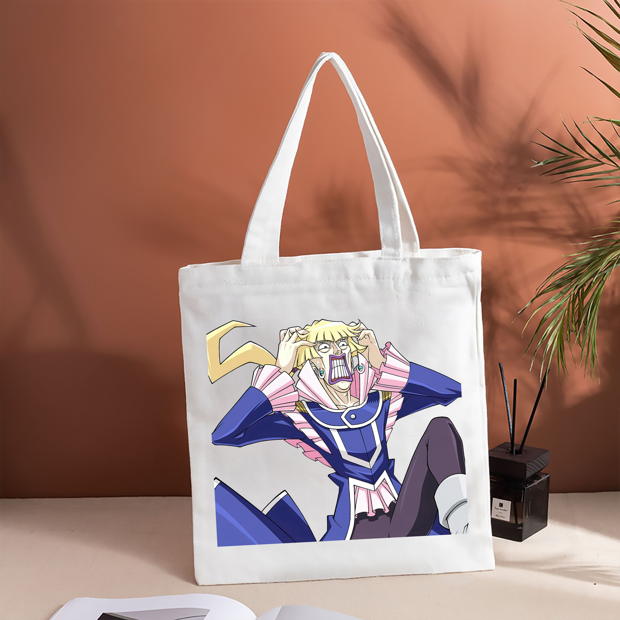 遊☆戯☆王 Yu-Gi-Oh! 縦型キャンバス生地手提げバッグ　トートバッグ