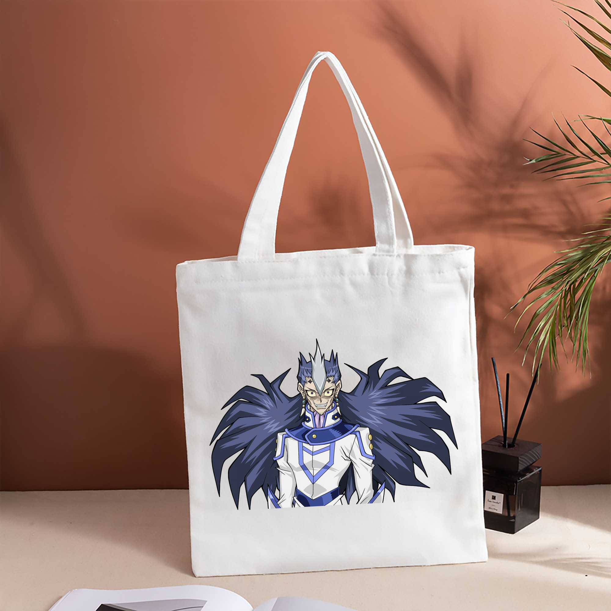 遊☆戯☆王 Yu-Gi-Oh! 縦型キャンバス生地手提げバッグ　トートバッグ