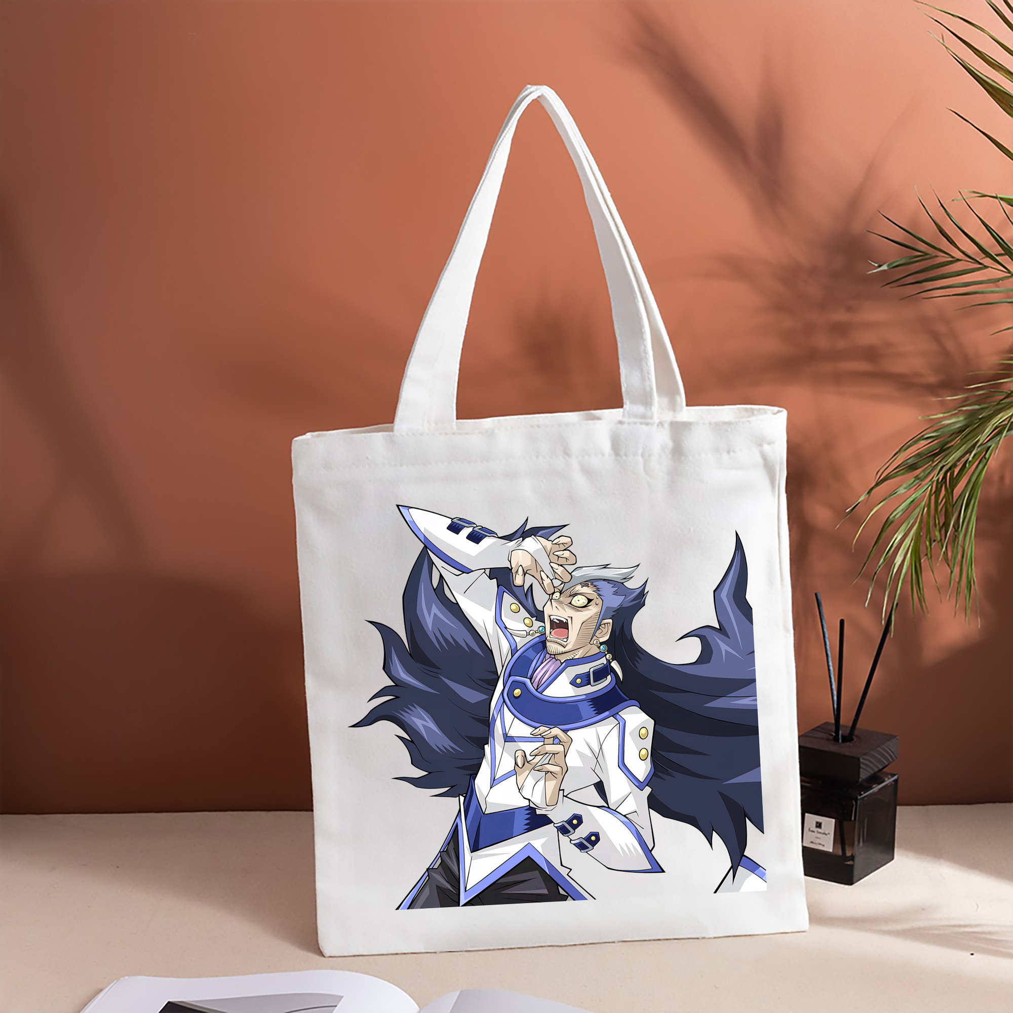 遊☆戯☆王 Yu-Gi-Oh! 縦型キャンバス生地手提げバッグ　トートバッグ