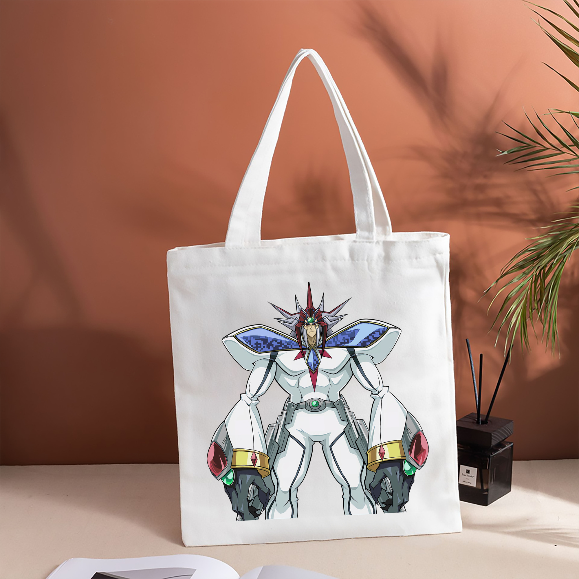 遊☆戯☆王 Yu-Gi-Oh! 縦型キャンバス生地手提げバッグ　トートバッグ