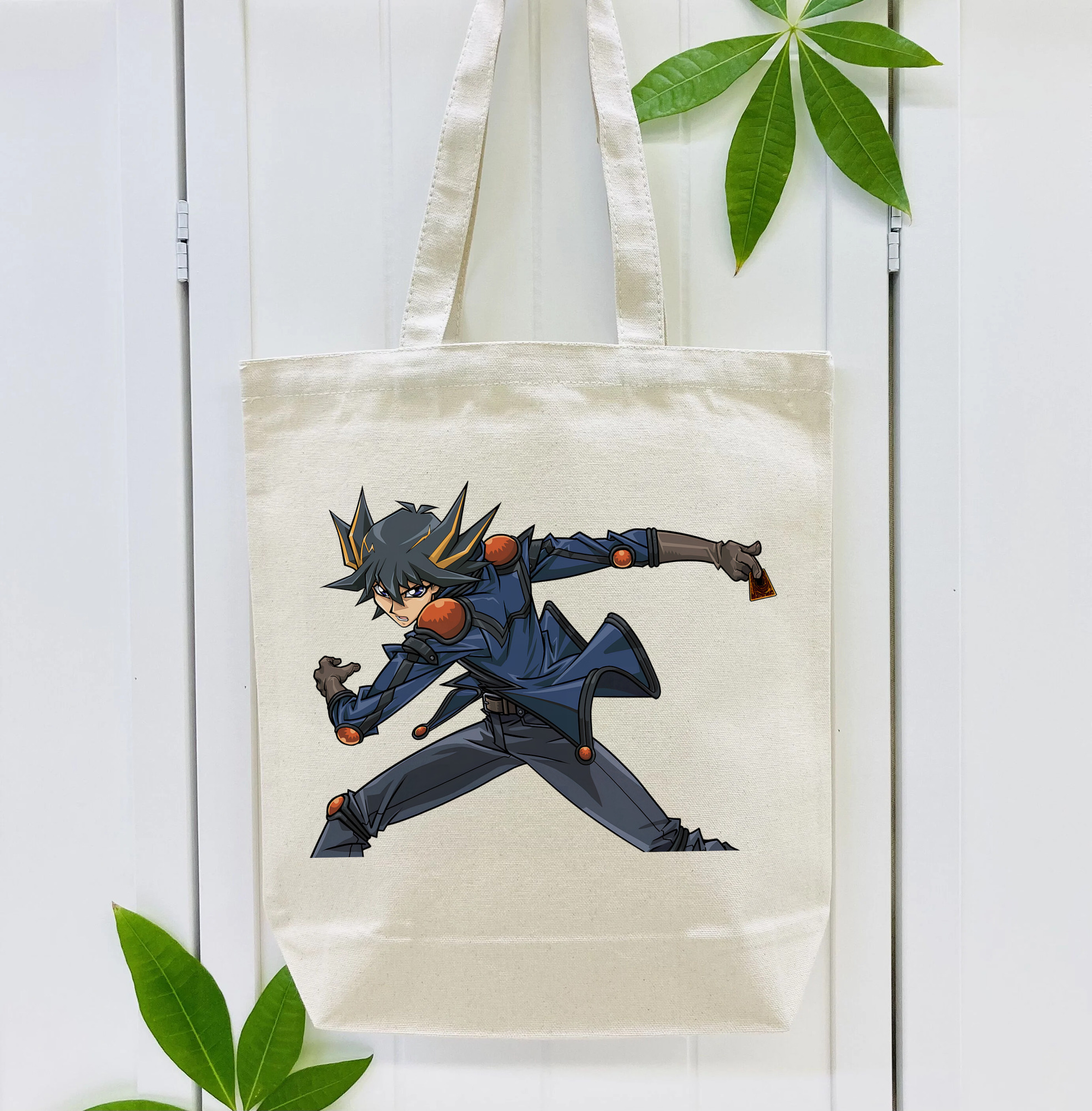 遊☆戯☆王 Yu-Gi-Oh! 縦型キャンバス生地手提げバッグ　トートバッグ
