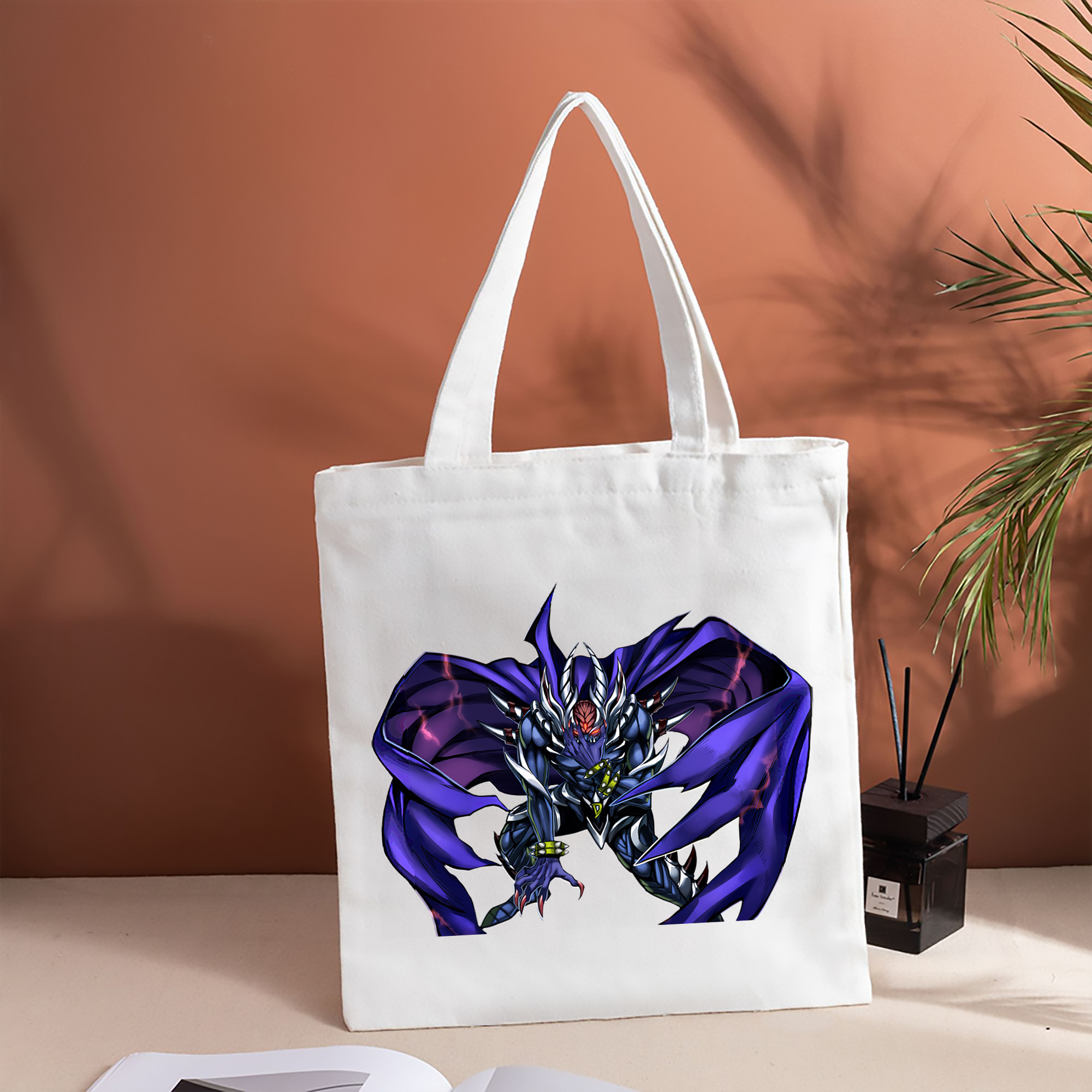 遊☆戯☆王 Yu-Gi-Oh! 縦型キャンバス生地手提げバッグ　トートバッグ