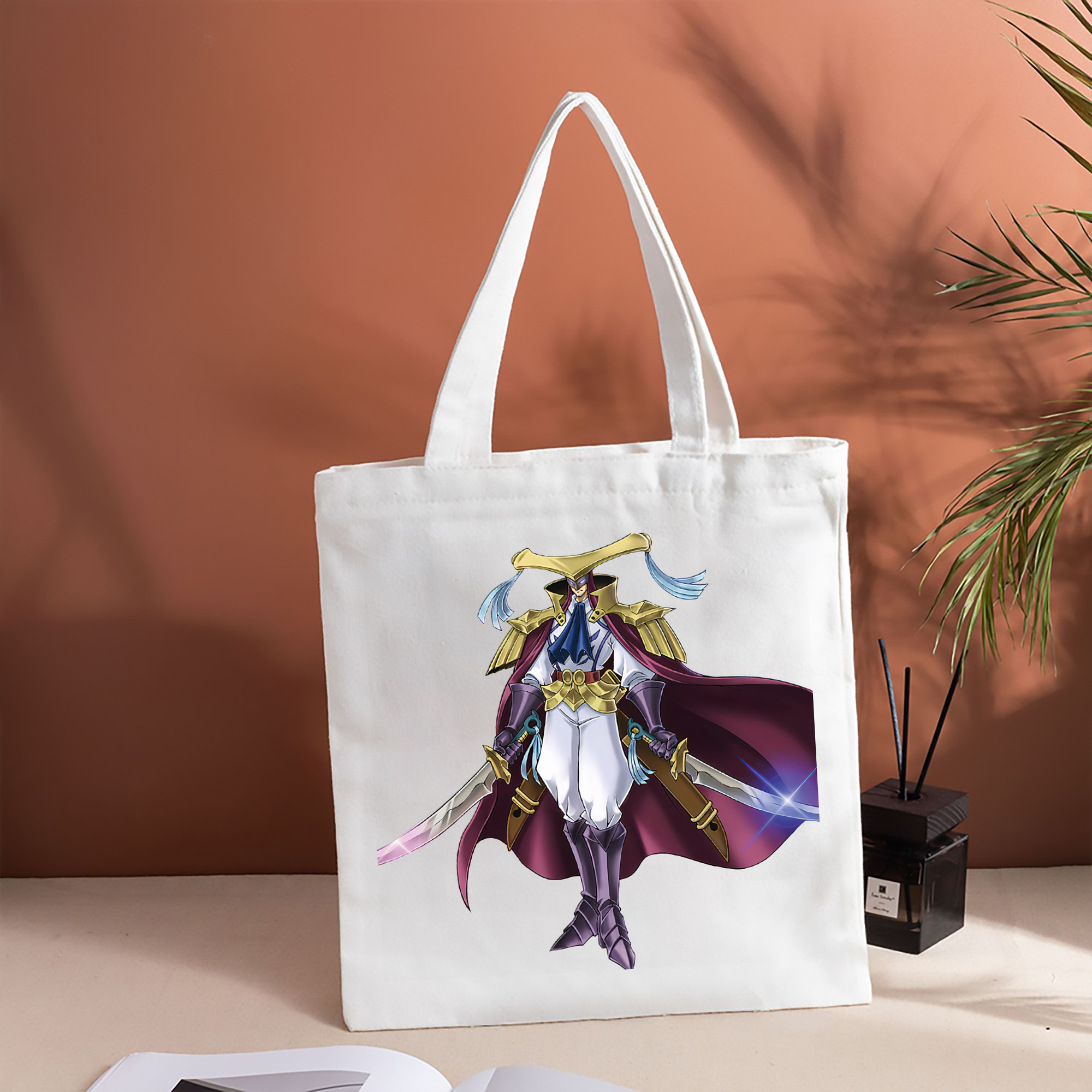 遊☆戯☆王 Yu-Gi-Oh! 縦型キャンバス生地手提げバッグ　トートバッグ