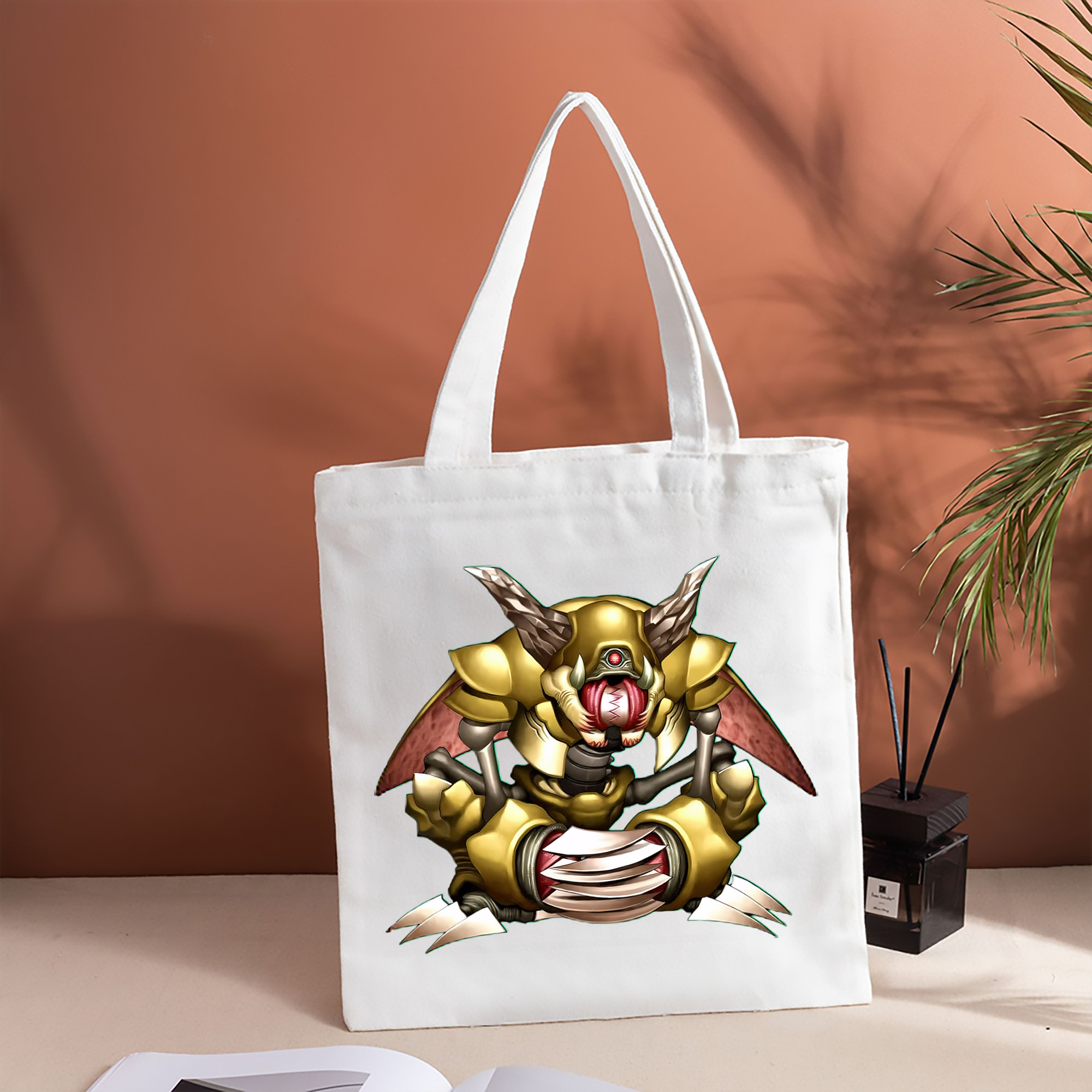遊☆戯☆王 Yu-Gi-Oh! 縦型キャンバス生地手提げバッグ　トートバッグ